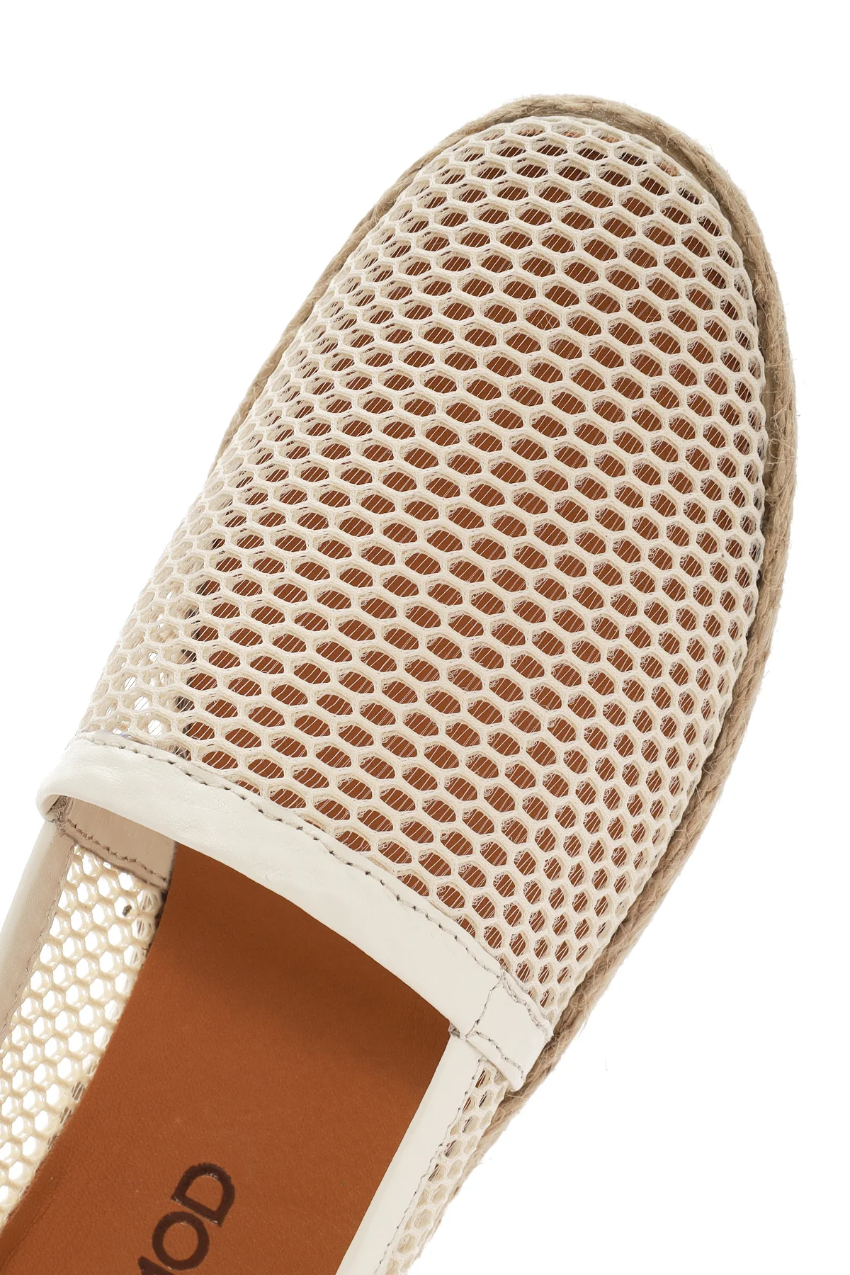 Kadın Krem Deri Espadril - Image 8