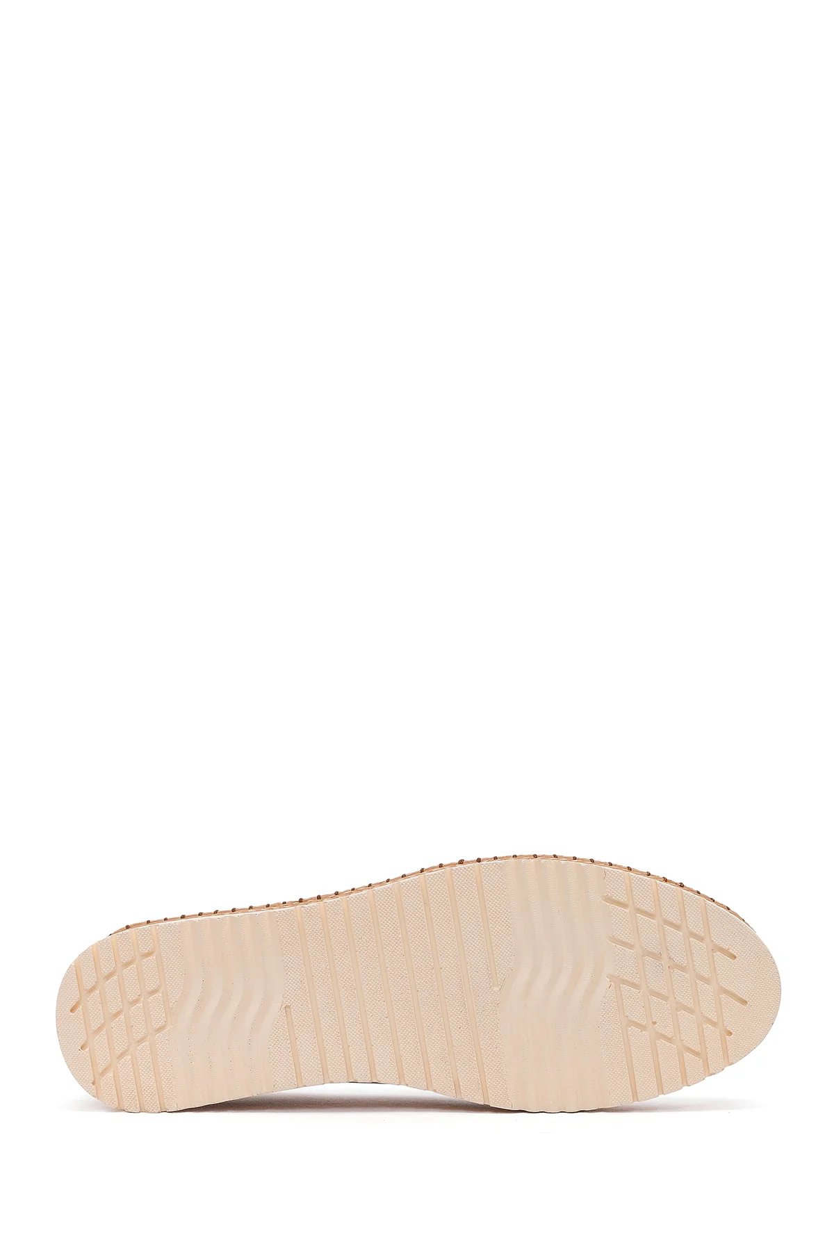 Kadın Krem Kalın Tabanlı Deri Comfort Ayakkabı - Image 5