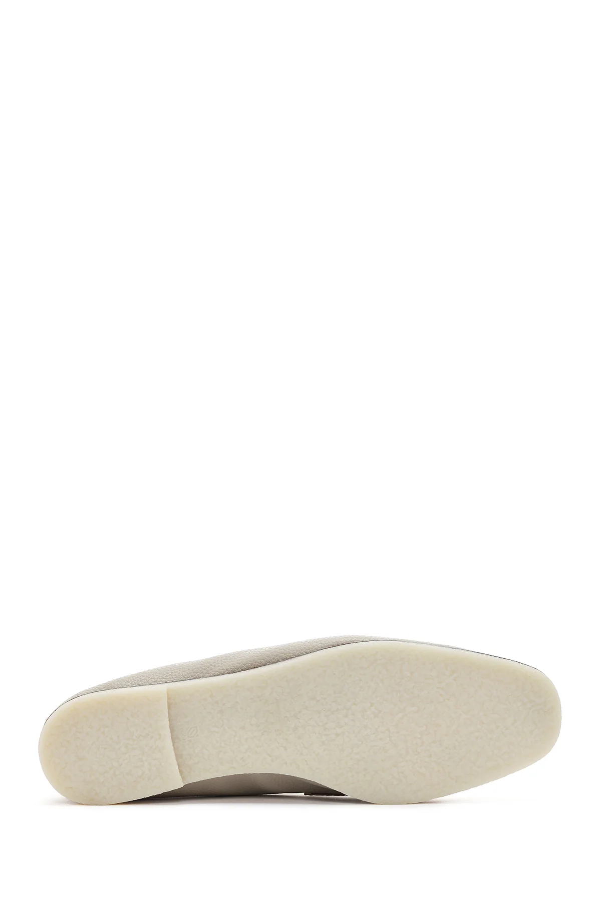 Kadın Krem Maskülen Loafer - Image 4