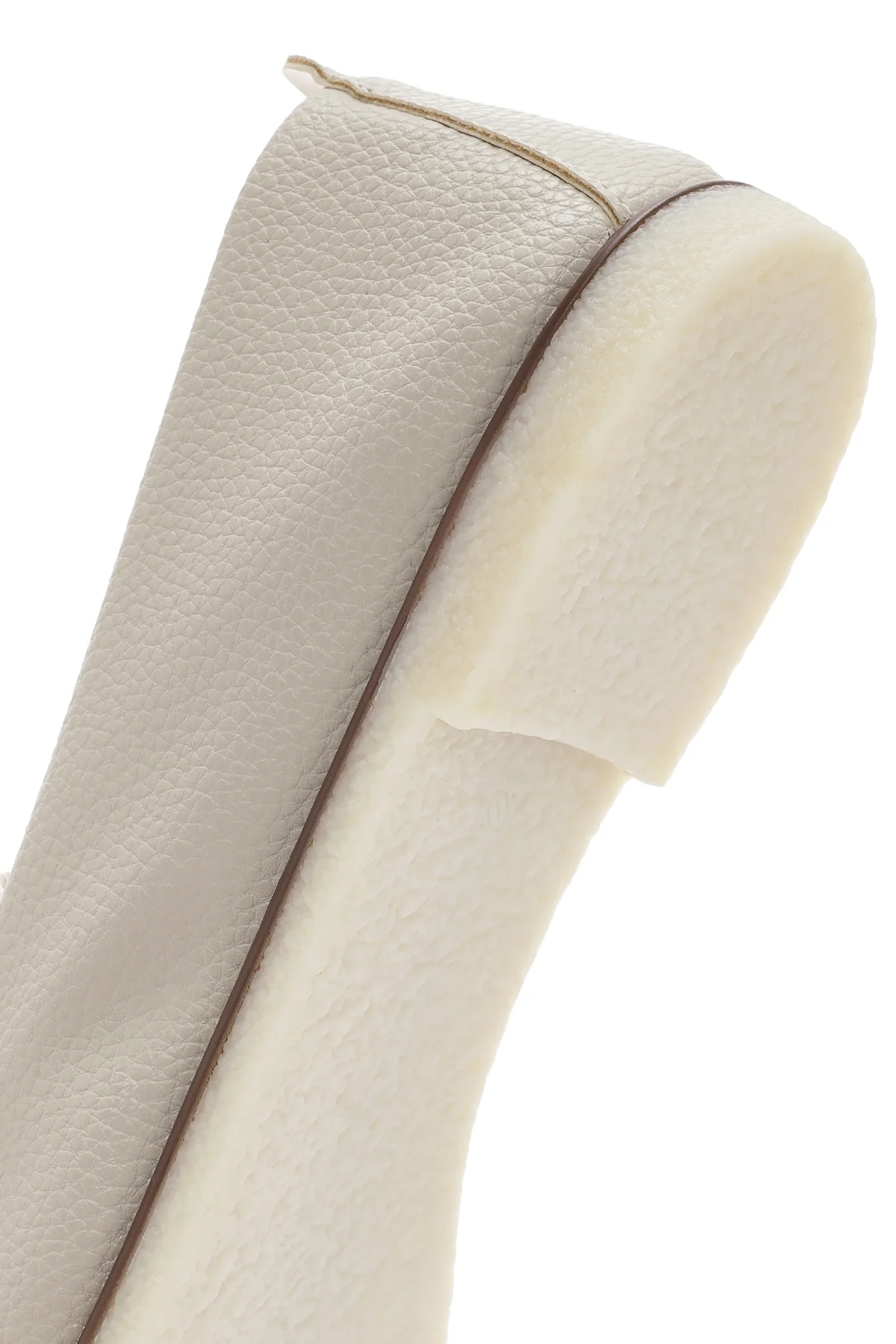Kadın Krem Maskülen Loafer - Image 8