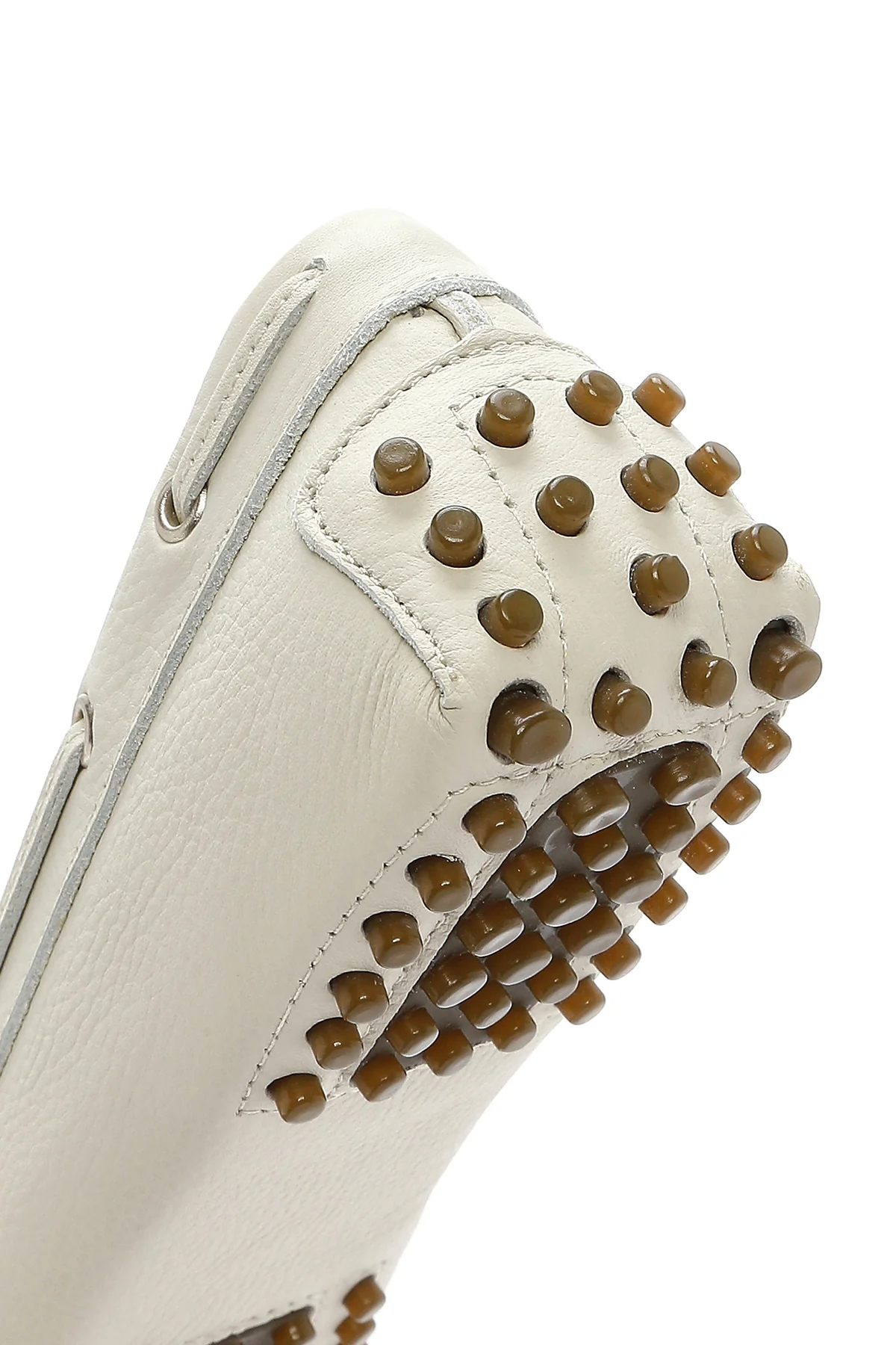Kadın Krem Deri Loafer - Image 9