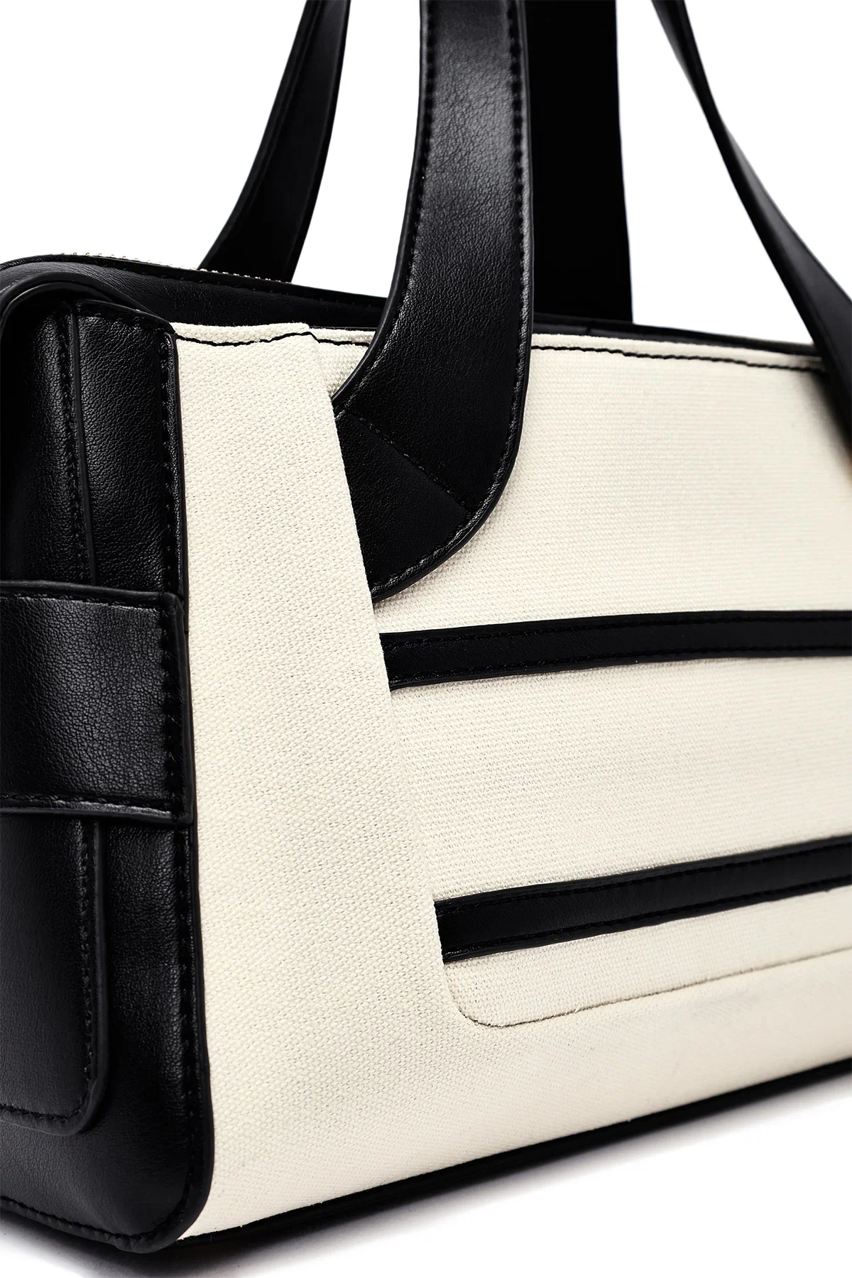 Kadın Krem Uzun Askılı Klasik Kol Çantası - Image 8