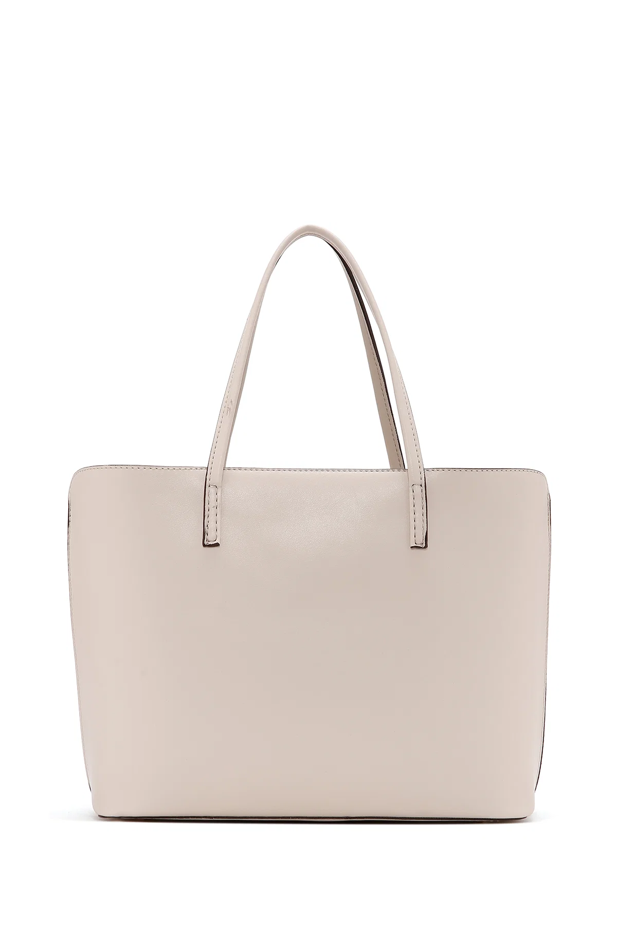 Kadın Krem Uzun Askılı Klasik Omuz Çantası - Image 5