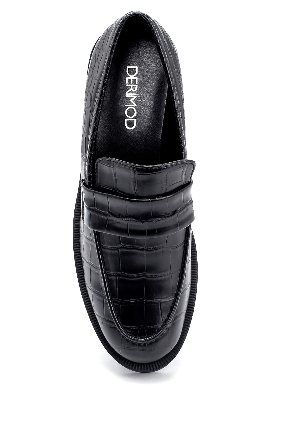 Kadın Kroko Desenli Loafer - Image 6