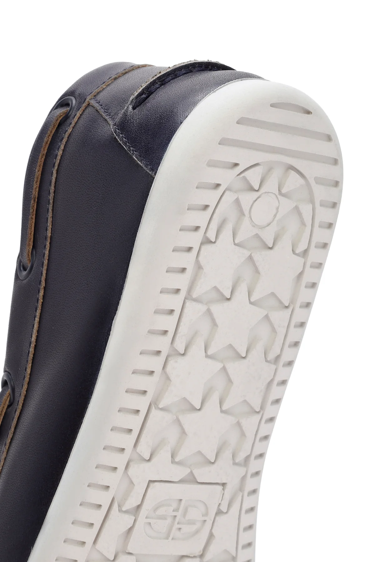 Kadın Lacivert Deri Maskülen Loafer - Image 8