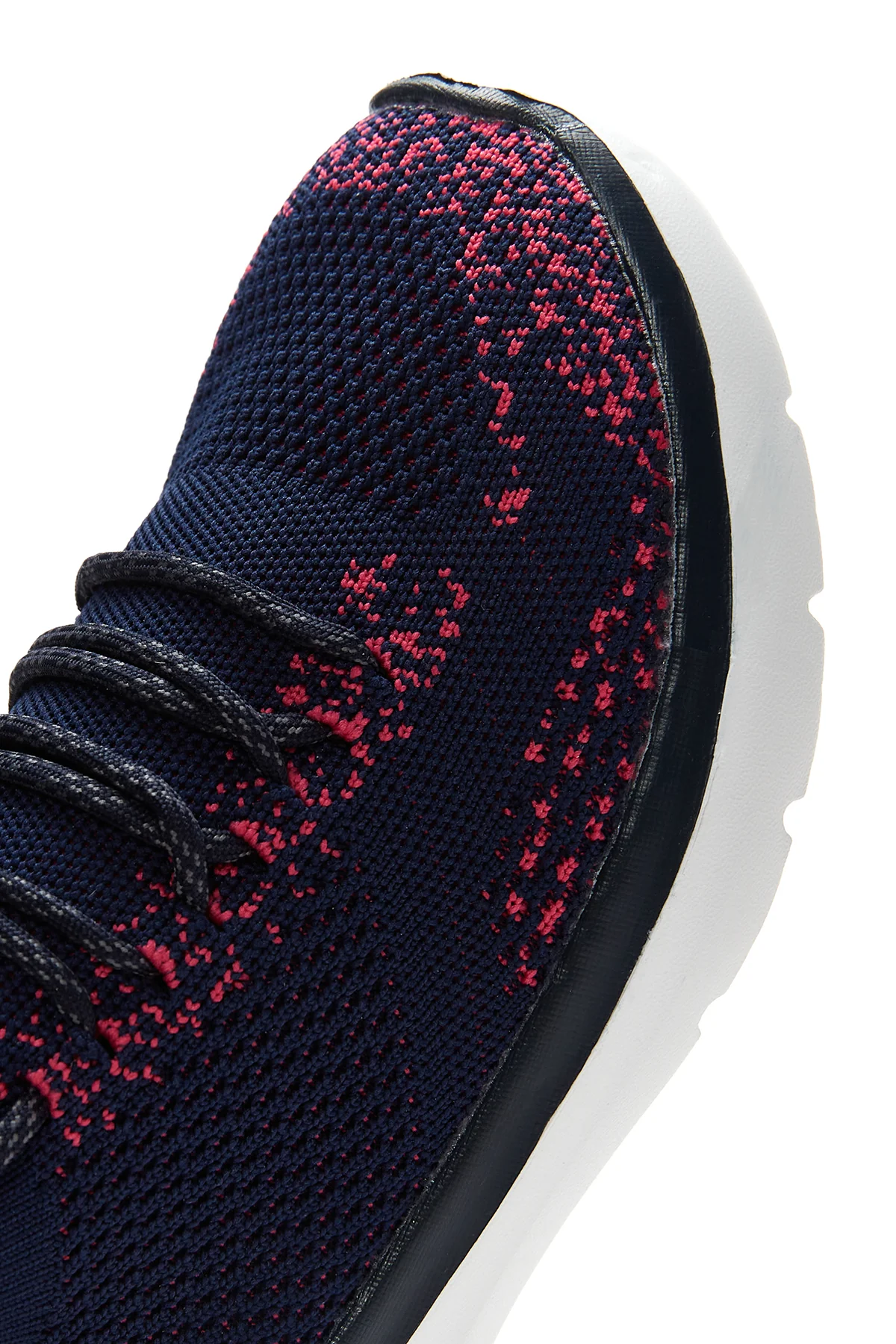 Kadın Lacivert Desenli Kumaş Sneaker - Image 8