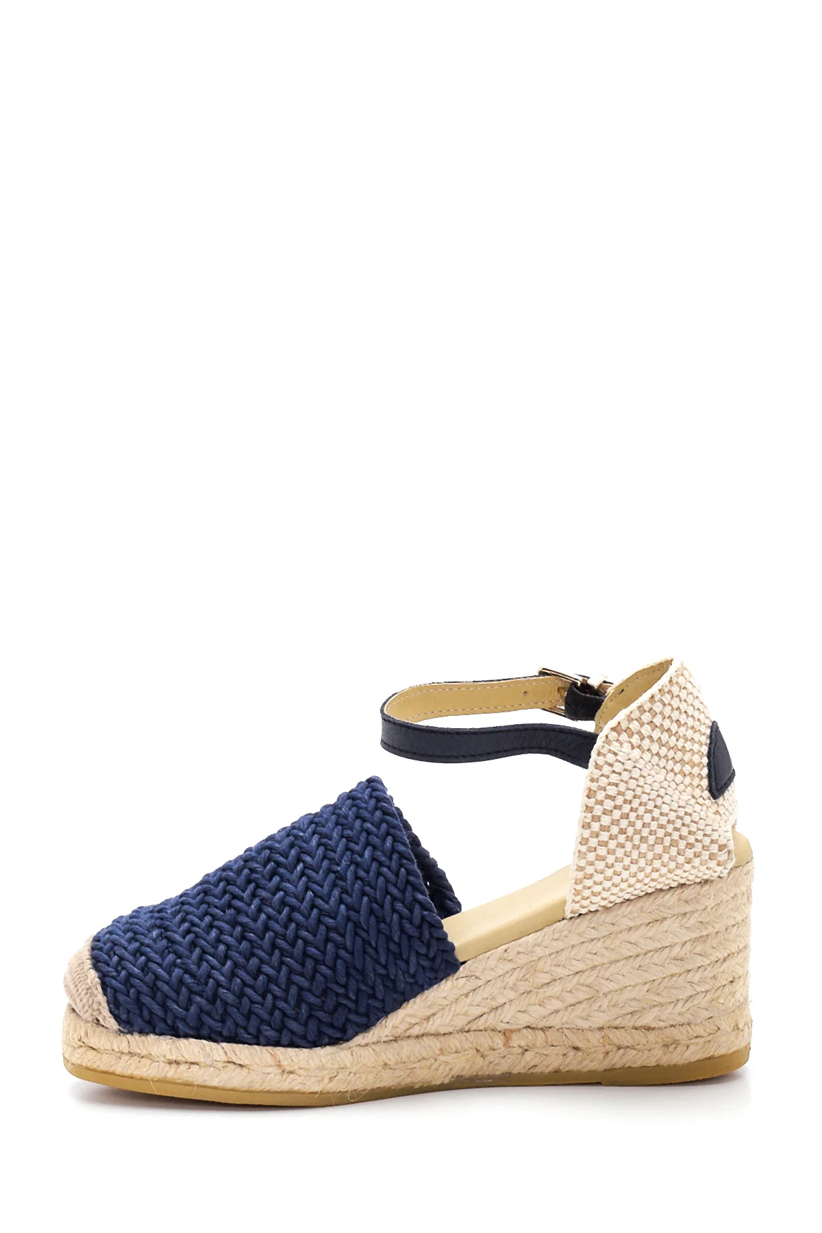 Kadın Lacivert Dolgu Topuk Espadril - Image 2