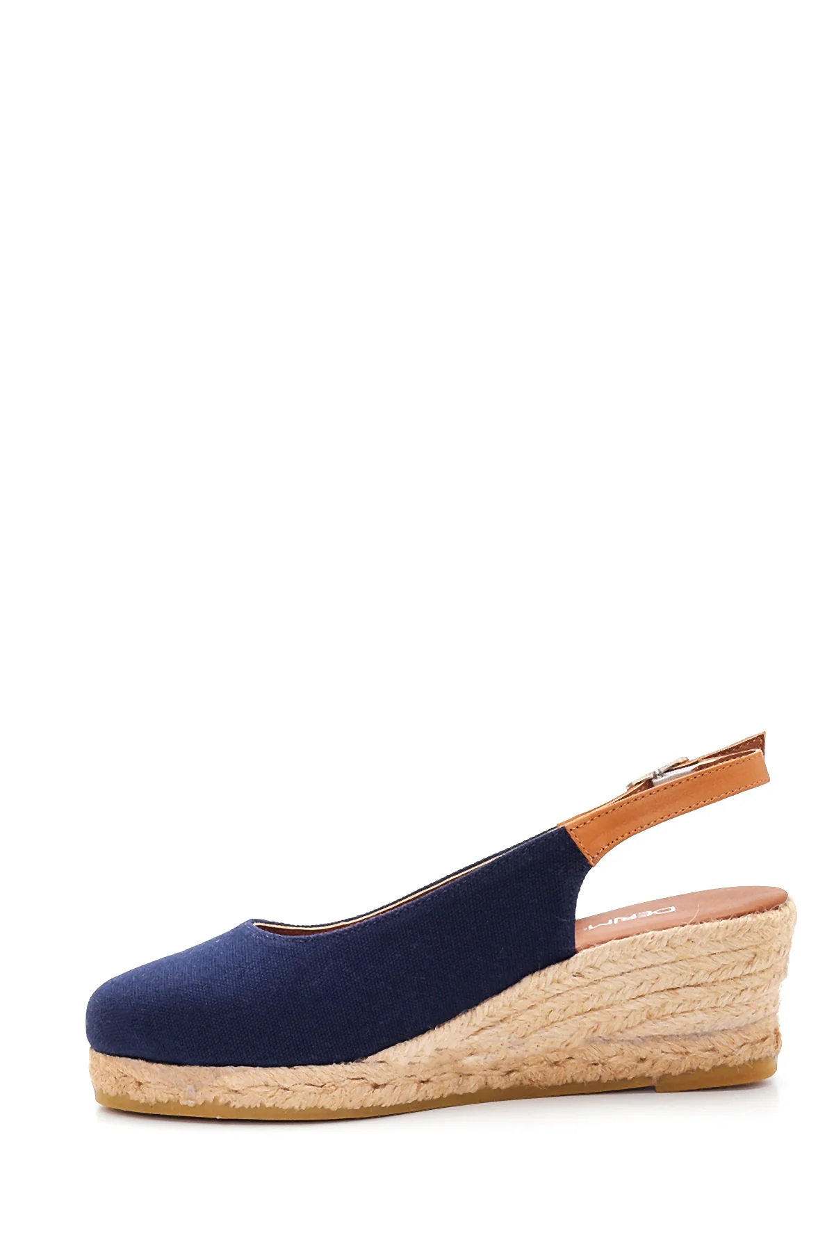 Kadın Lacivert Dolgu Topuk Espadril - Image 2