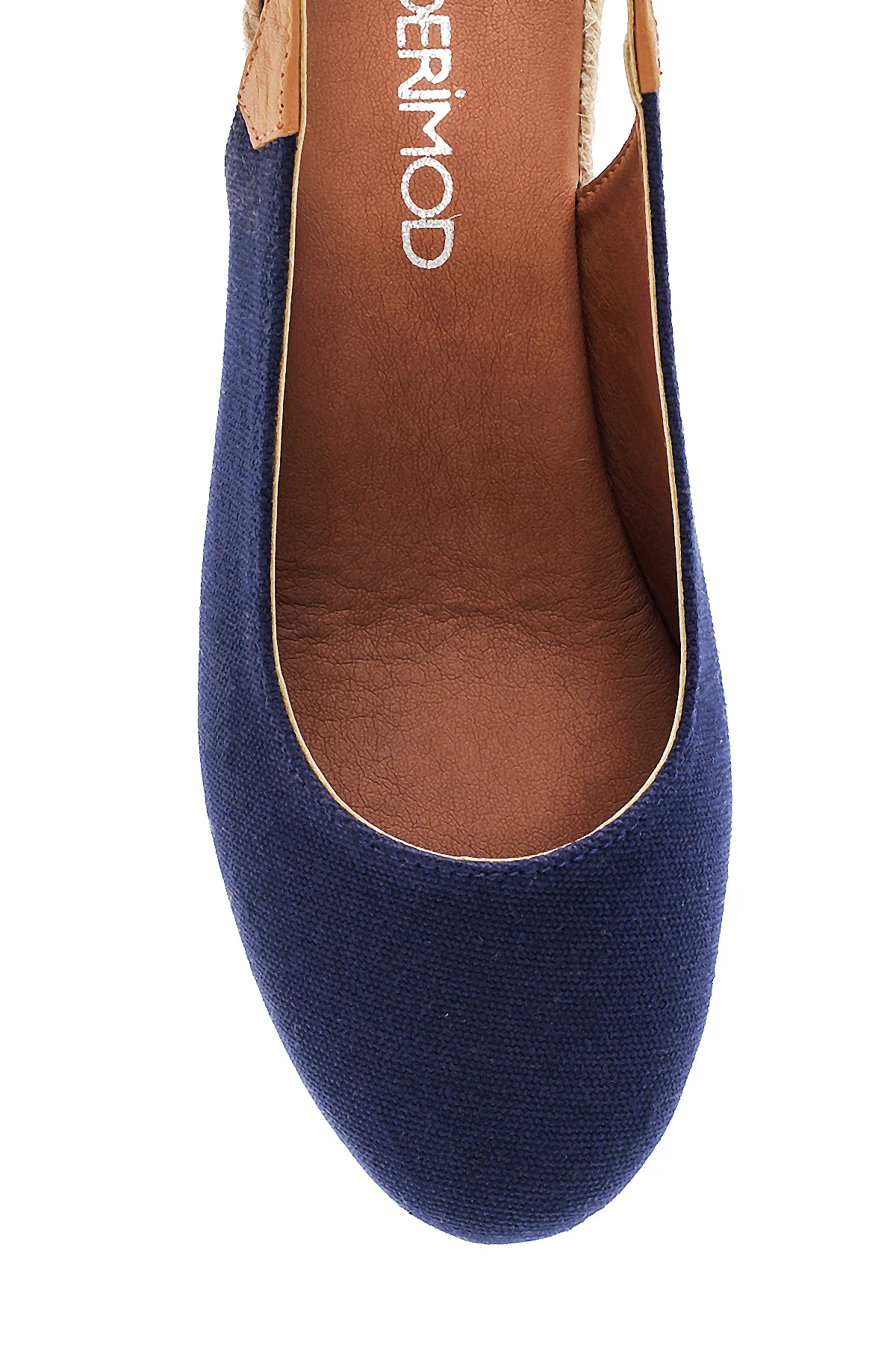 Kadın Lacivert Dolgu Topuk Espadril - Image 6