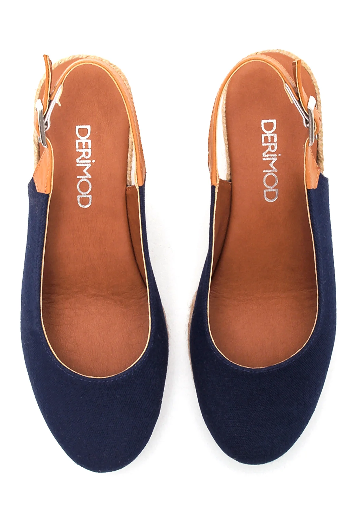 Kadın Lacivert Dolgu Topuk Espadril - Image 7