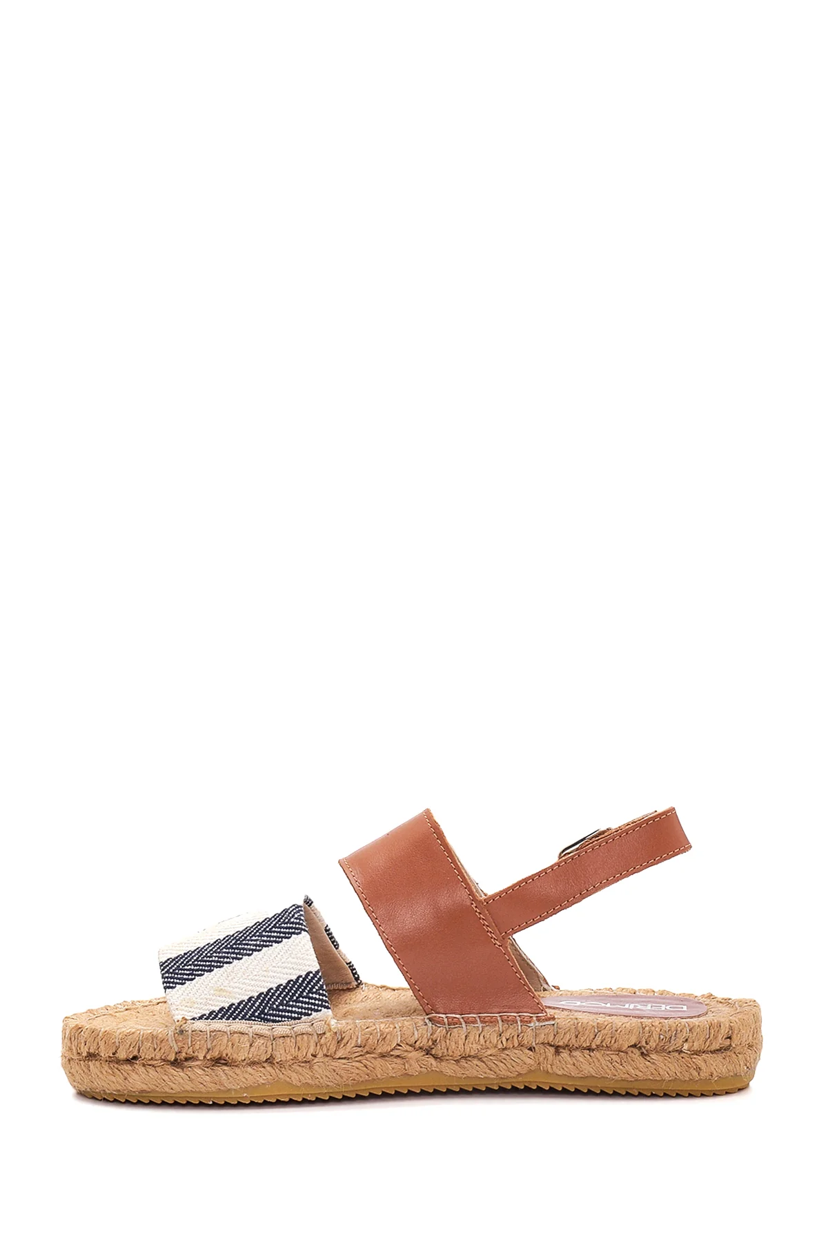 Kadın Lacivert Hasır Taban Espadril - Image 2