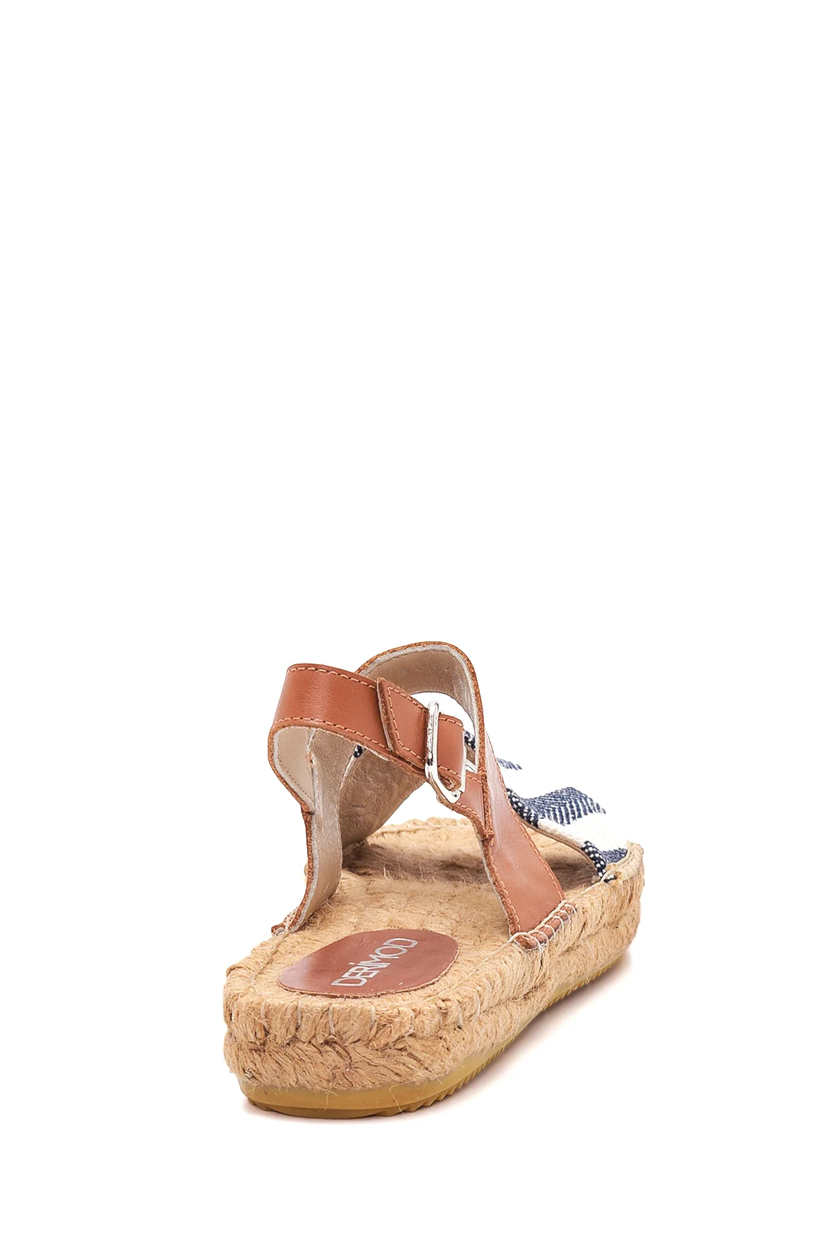 Kadın Lacivert Hasır Taban Espadril - Image 4