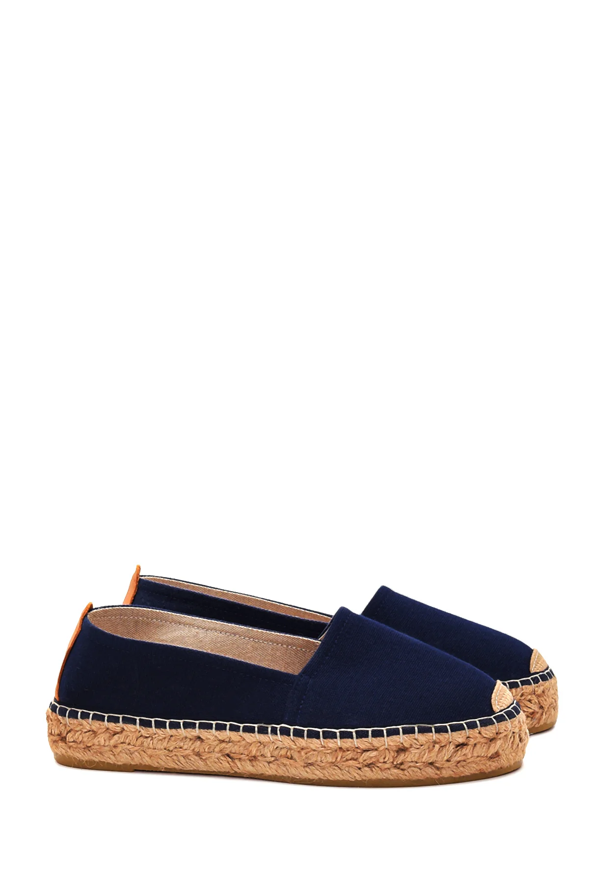 Kadın Lacivert Hasır Taban Espadril - Image 3