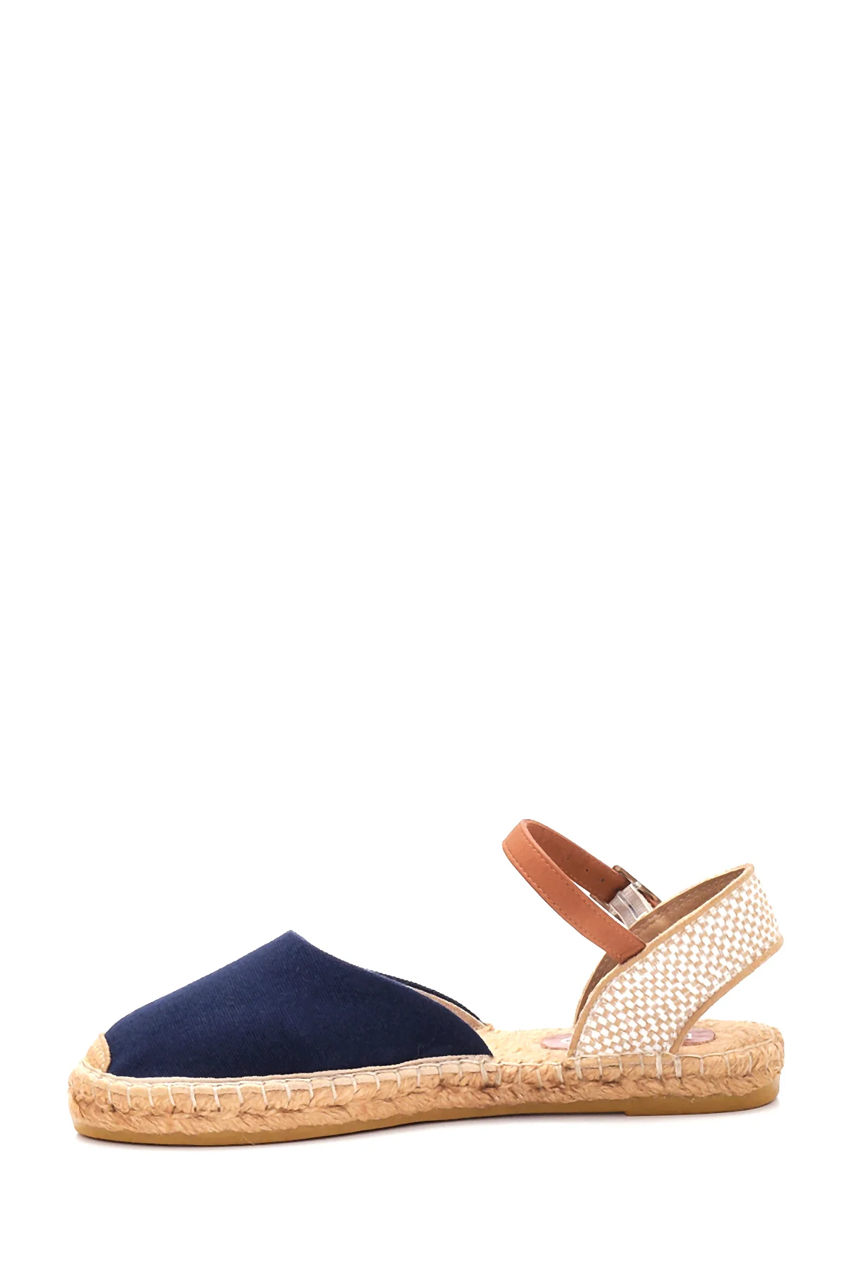 Kadın Lacivert Hasır Taban Espadril Sandalet - Image 2