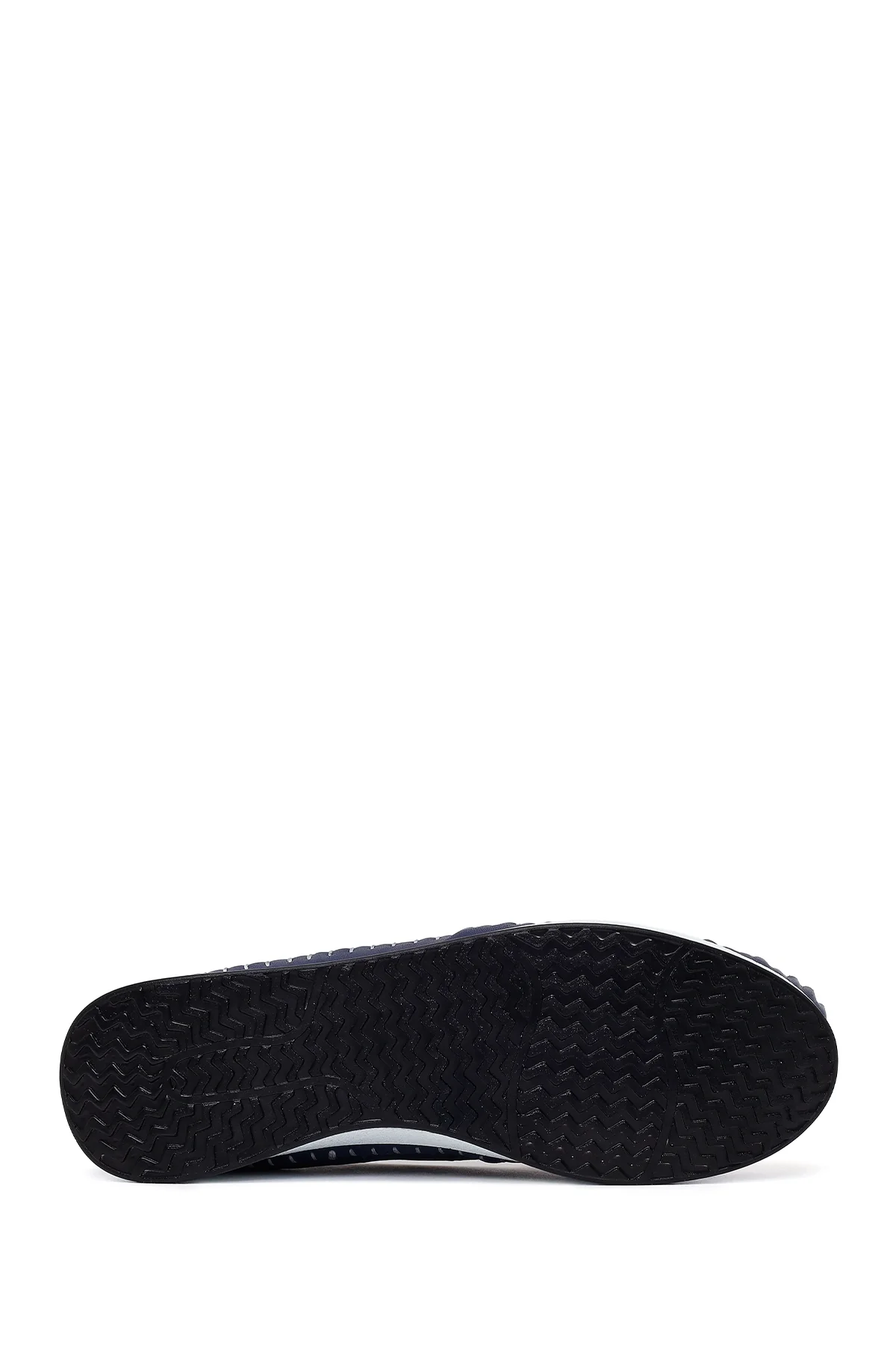 Kadın Lacivert Kalın Tabanlı Deri Konfor Loafer - Image 5
