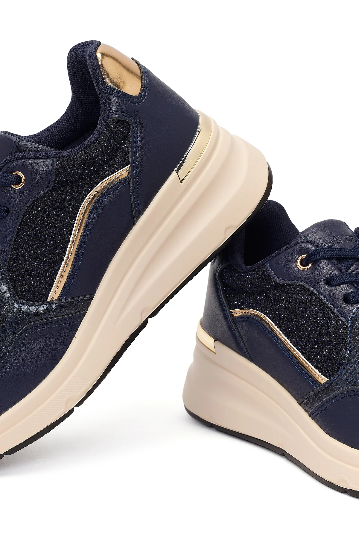 Kadın Lacivert Kalın Tabanlı Sneaker - Image 10