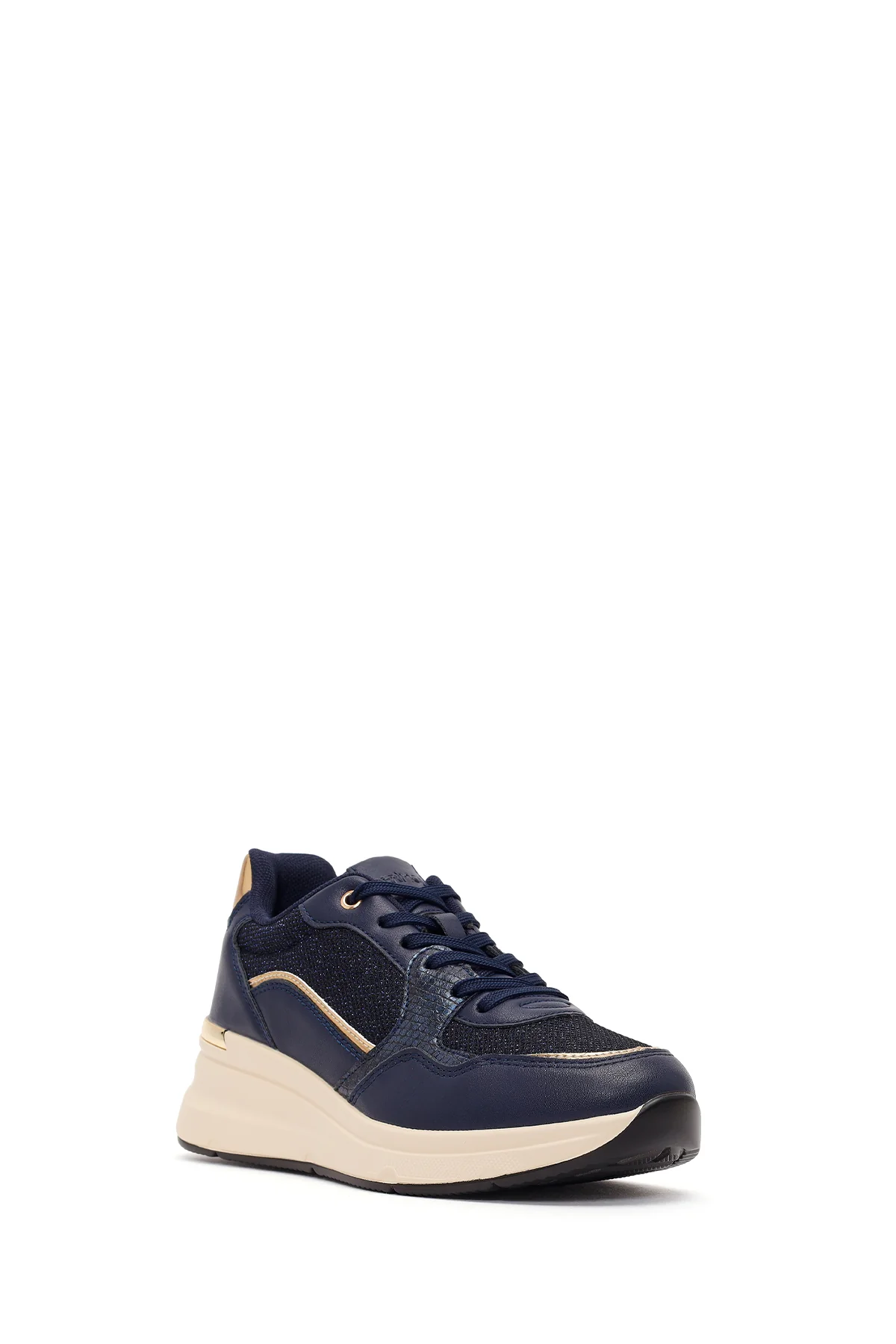 Kadın Lacivert Kalın Tabanlı Sneaker - Image 7