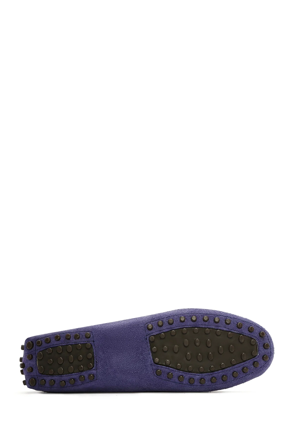 Kadın Lacivert Süet Deri Loafer - Image 4