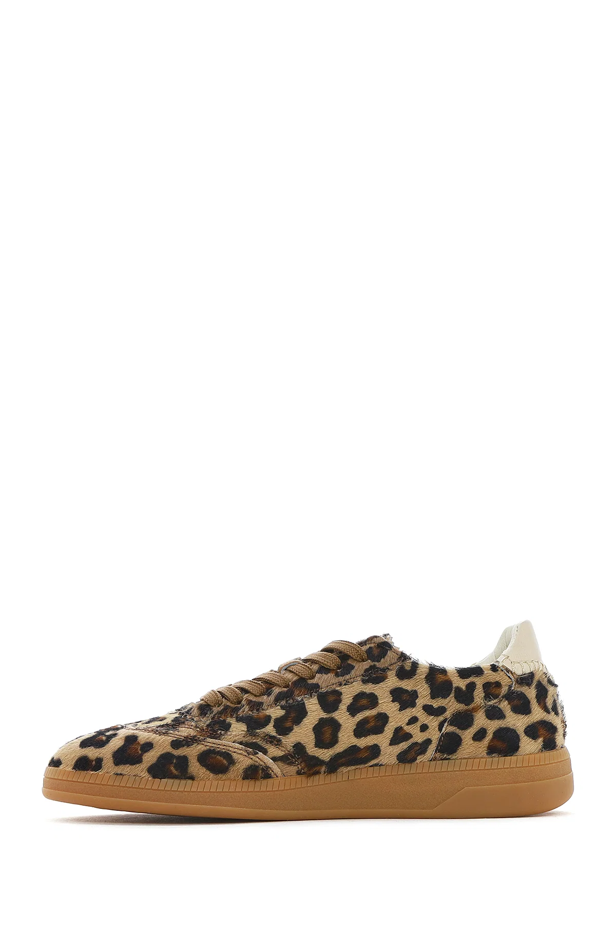 Kadın Leopar Bağcıklı Deri Sneaker - Image 2