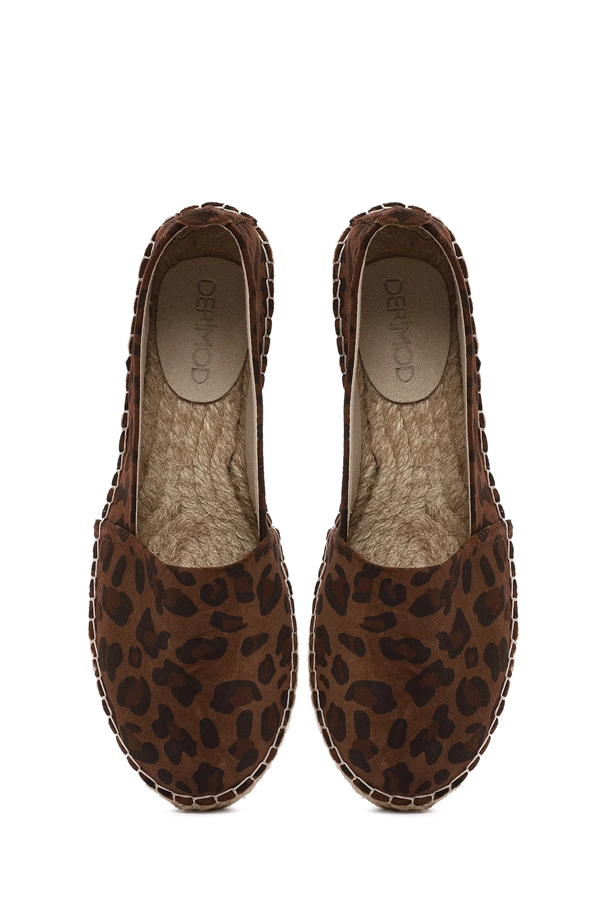 Kadın Leopar Süet Espadril - Image 7