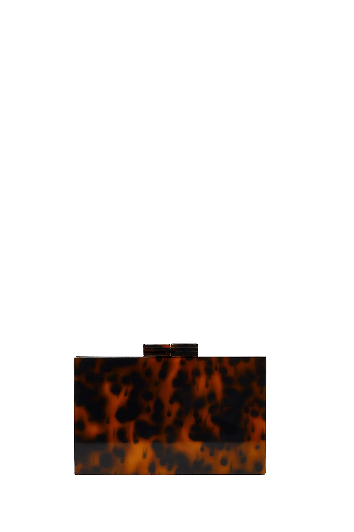 Kadın Leopar Uzun Zincir Askılı Abiye Mini Kutu Çanta - Image 3