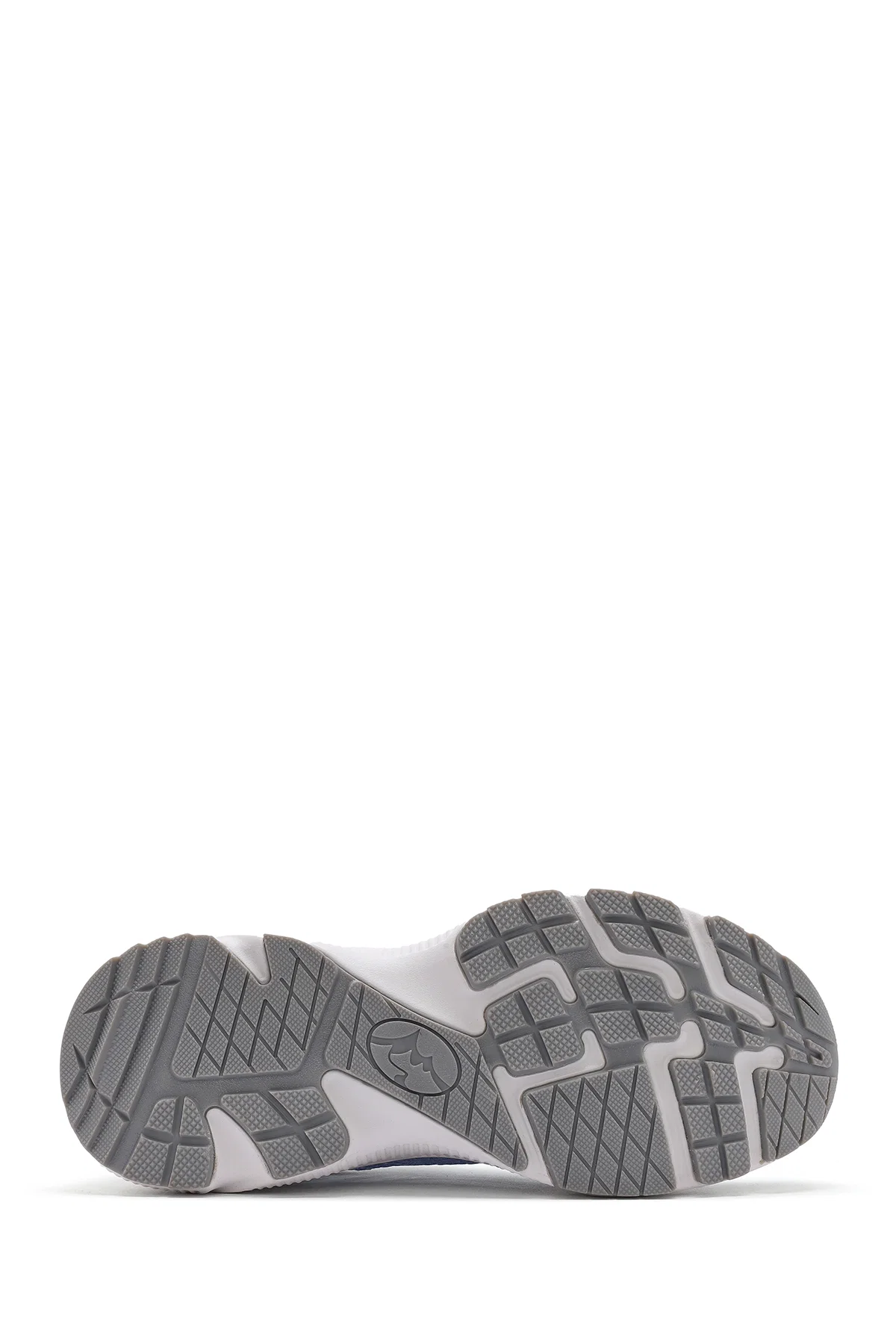 Kadın Mavi Bağcıklı Kalın Tabanlı Kumaş Sneaker - Image 4