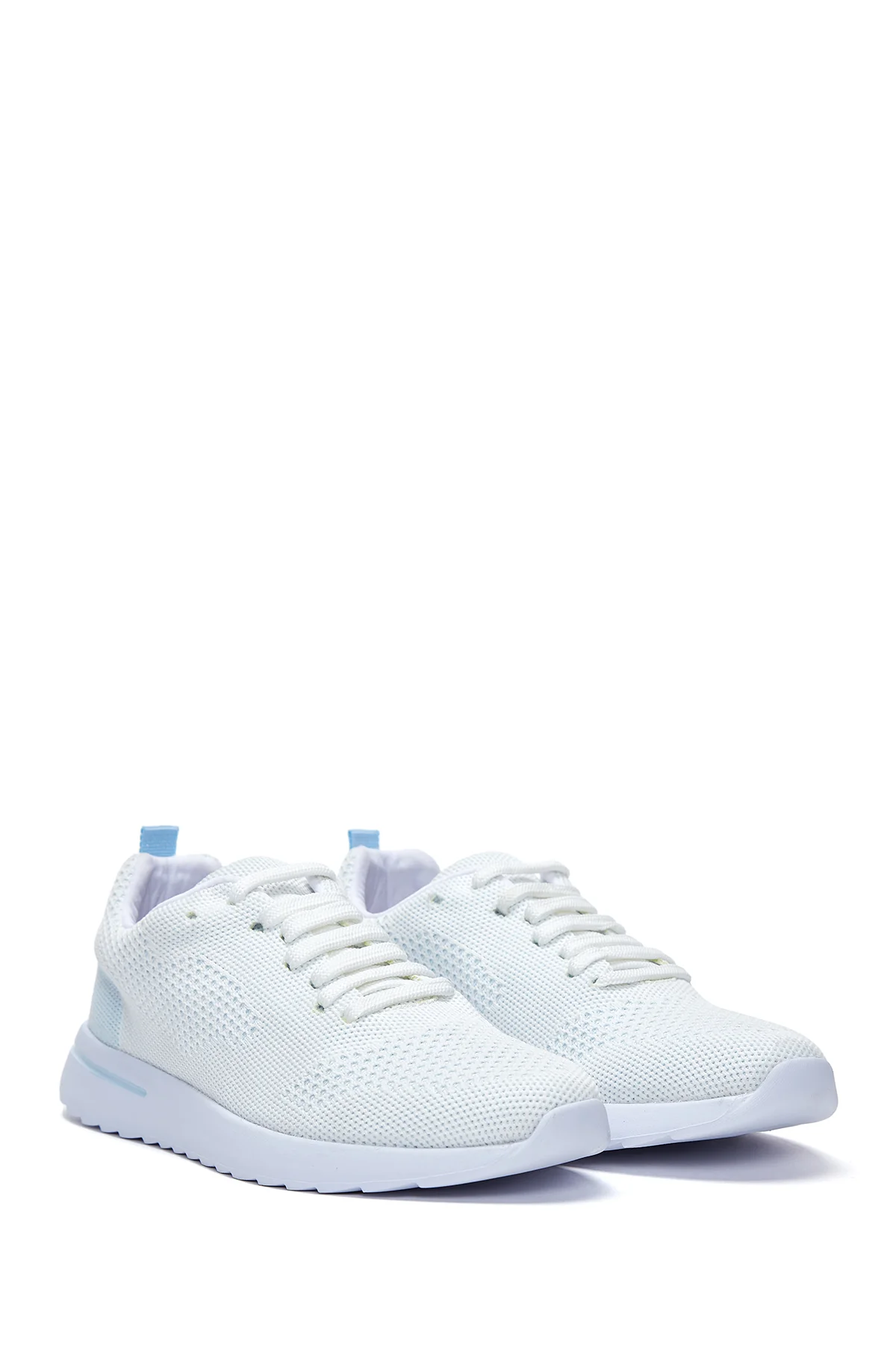 Kadın Mavi Bez Sneaker - Image 3