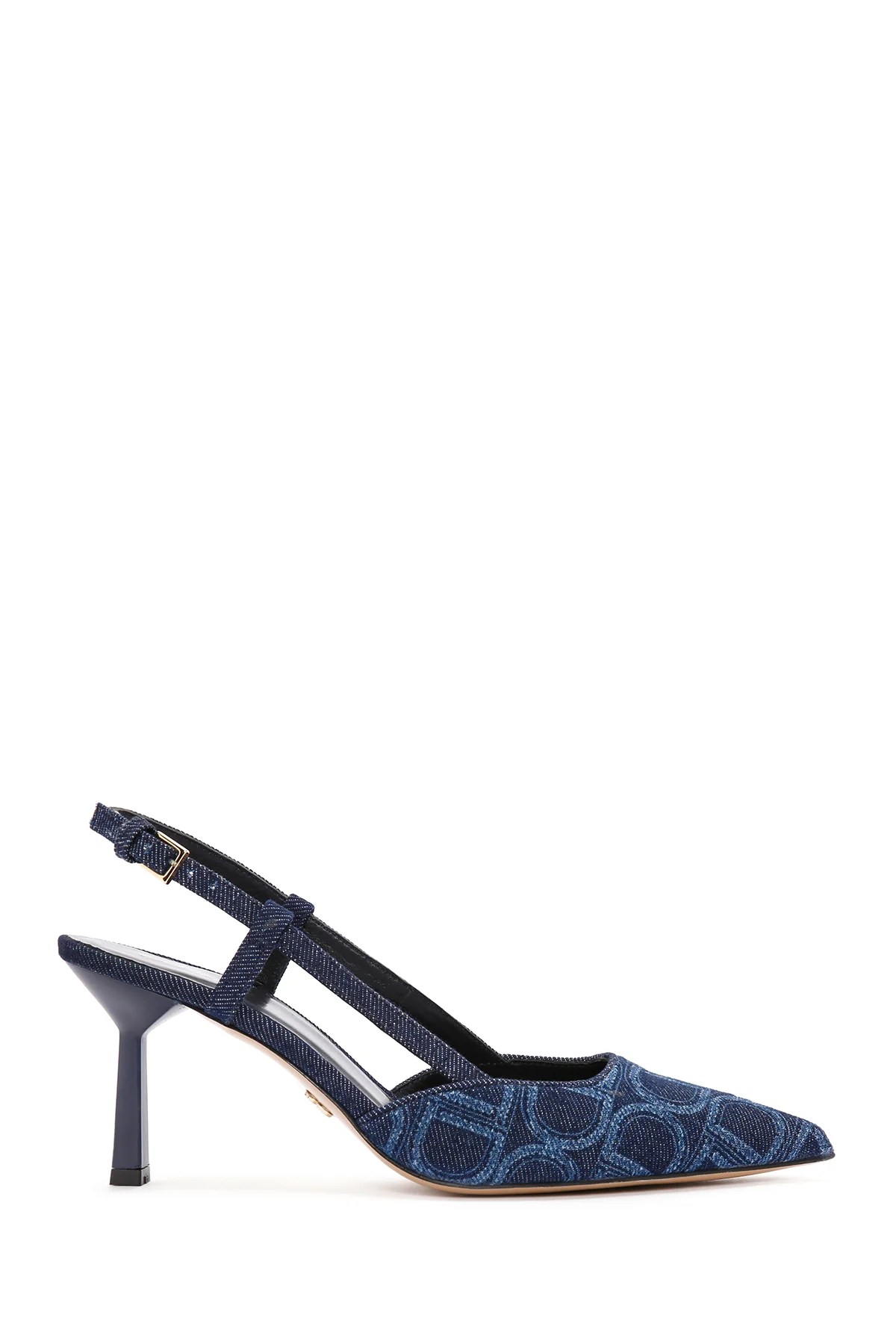 Kadın Mavi Bilekten Bantlı İnce Topuklu Stiletto - Image 2