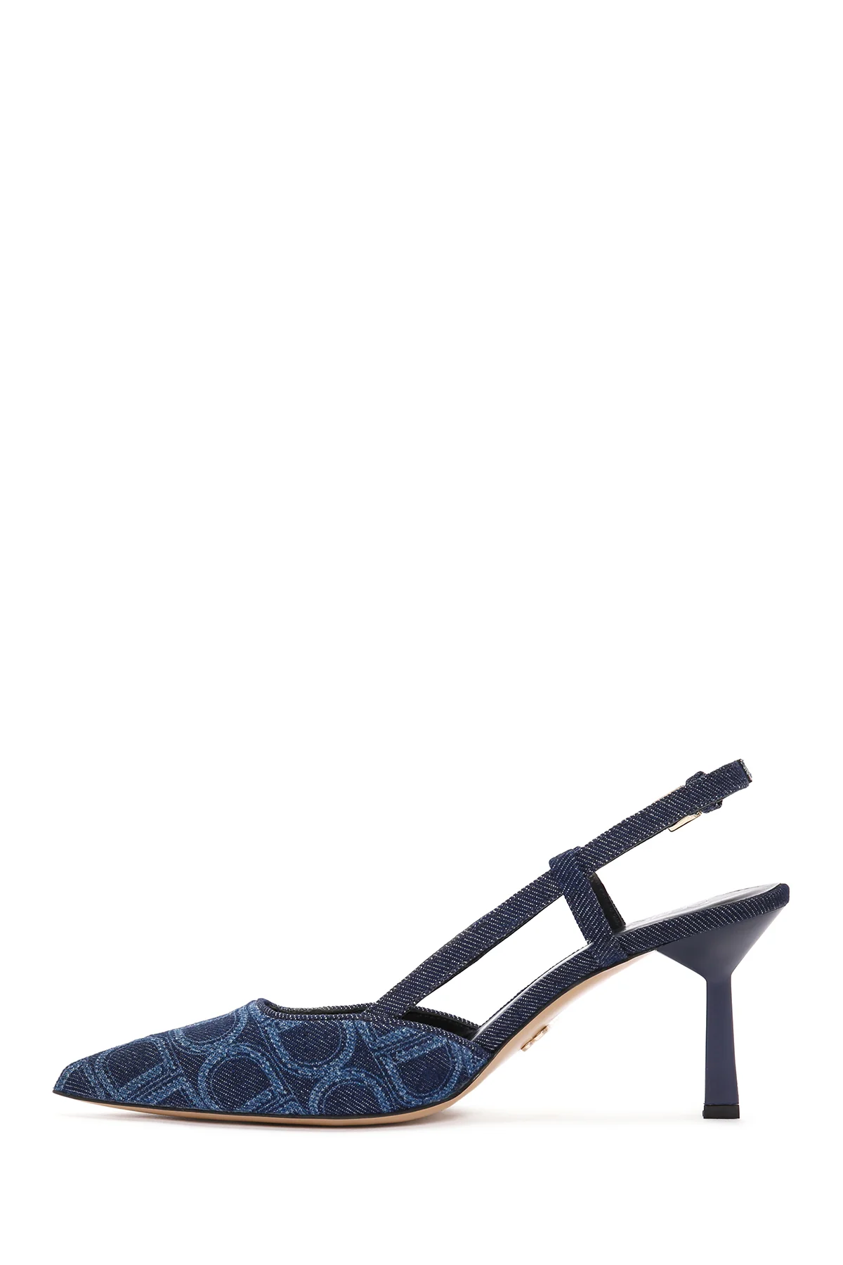 Kadın Mavi Bilekten Bantlı İnce Topuklu Stiletto - Image 4