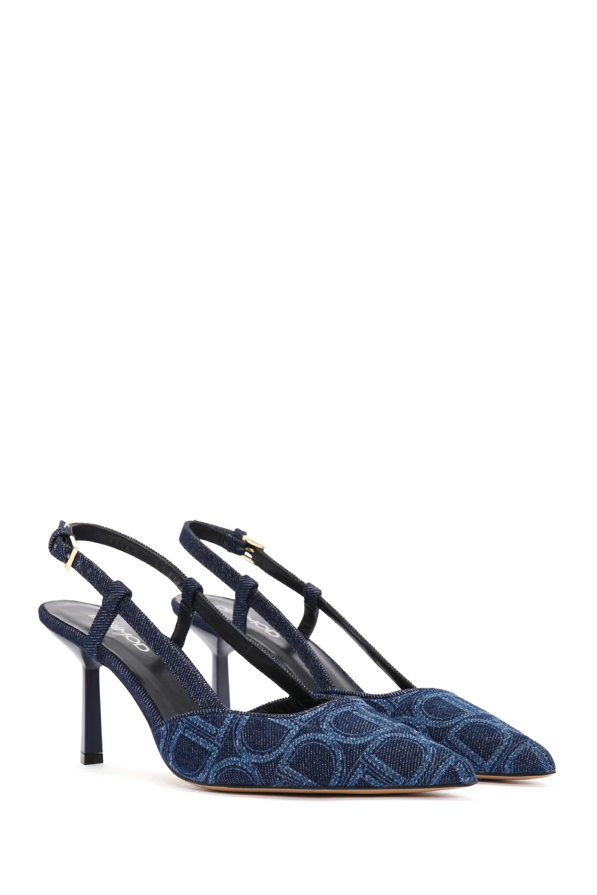 Kadın Mavi Bilekten Bantlı İnce Topuklu Stiletto - Image 5