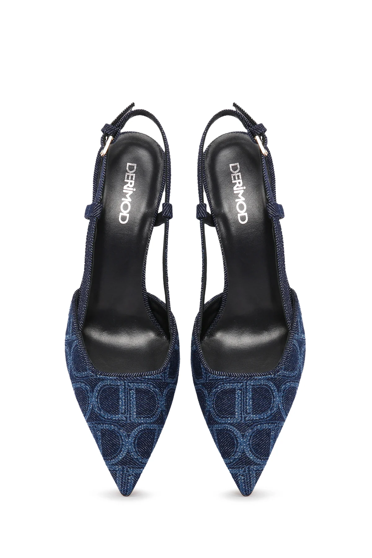 Kadın Mavi Bilekten Bantlı İnce Topuklu Stiletto - Image 9