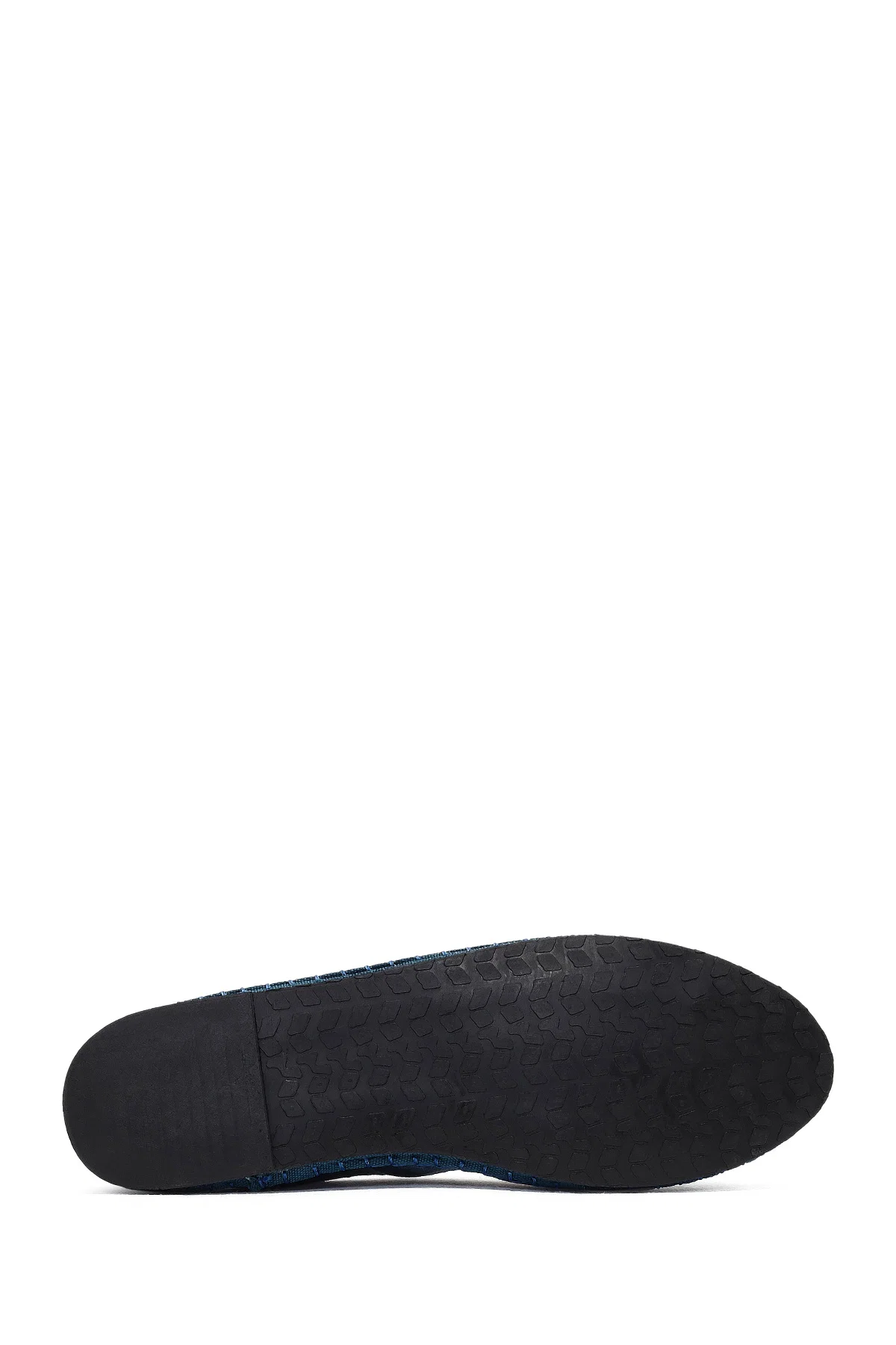 Kadın Mavi Kumaş Loafer - Image 5