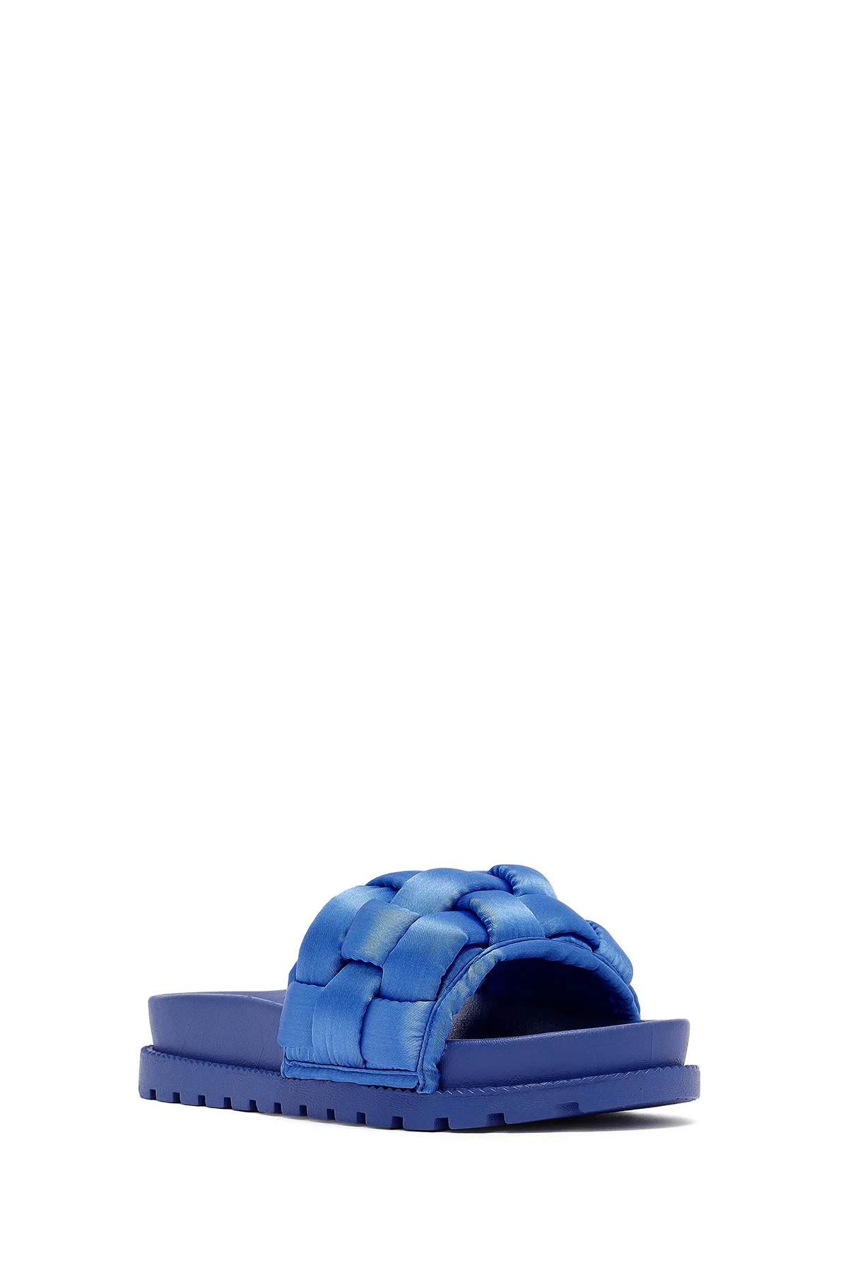 Kadın Mavi Örgü Detaylı Jelly Terlik - Image 6