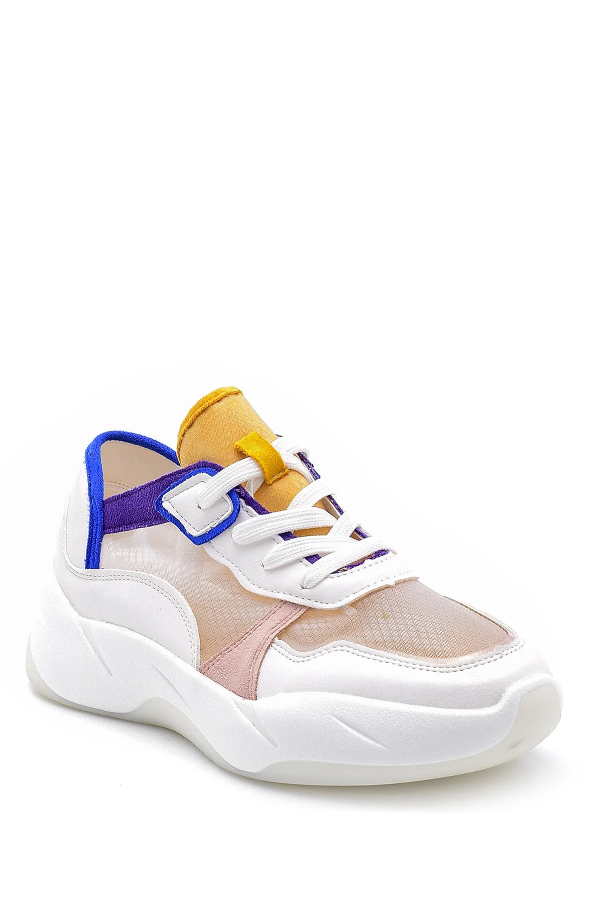 Kadın Mavi Şeffaf Detaylı Sneaker - Image 2