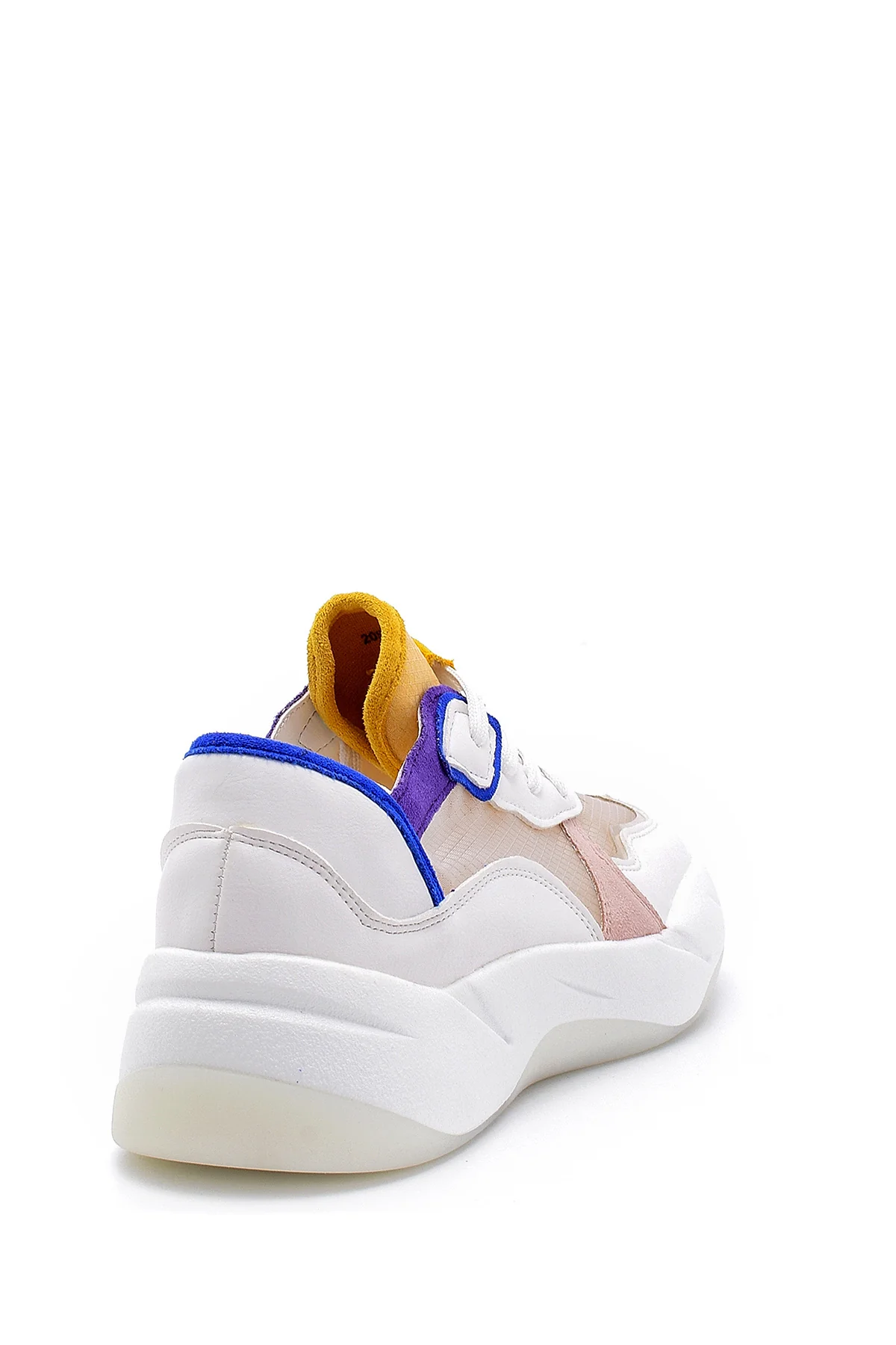 Kadın Mavi Şeffaf Detaylı Sneaker - Image 5