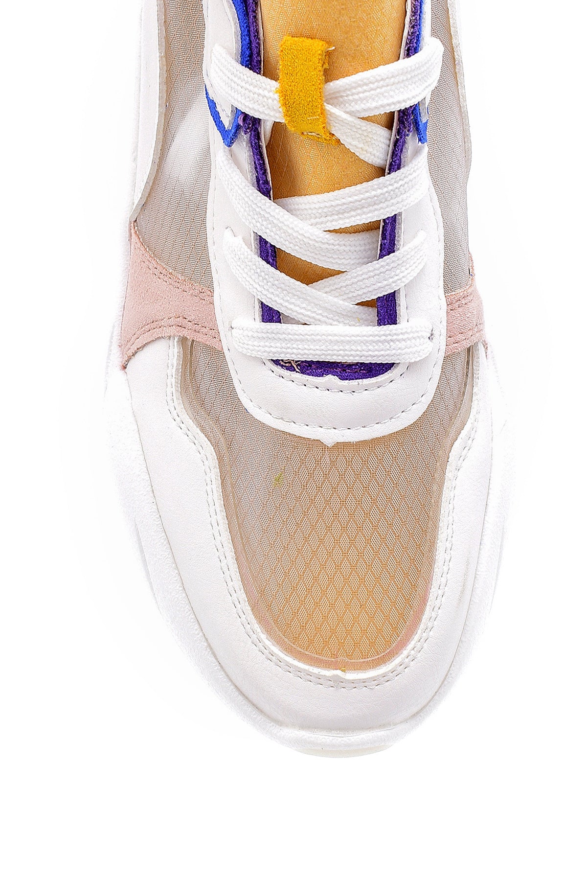 Kadın Mavi Şeffaf Detaylı Sneaker - Image 6