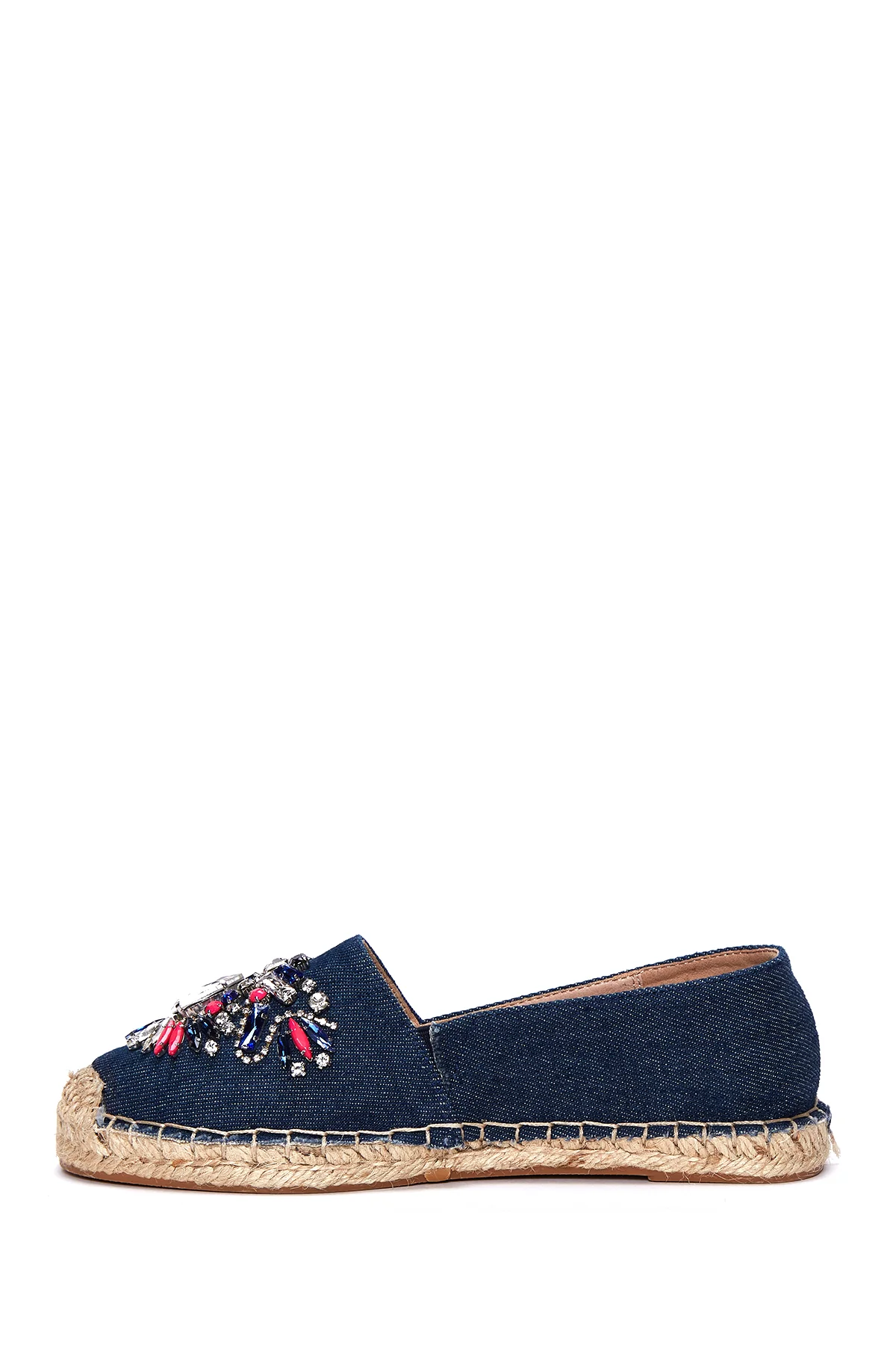 Kadın Mavi Taşlı Espadril - Image 2