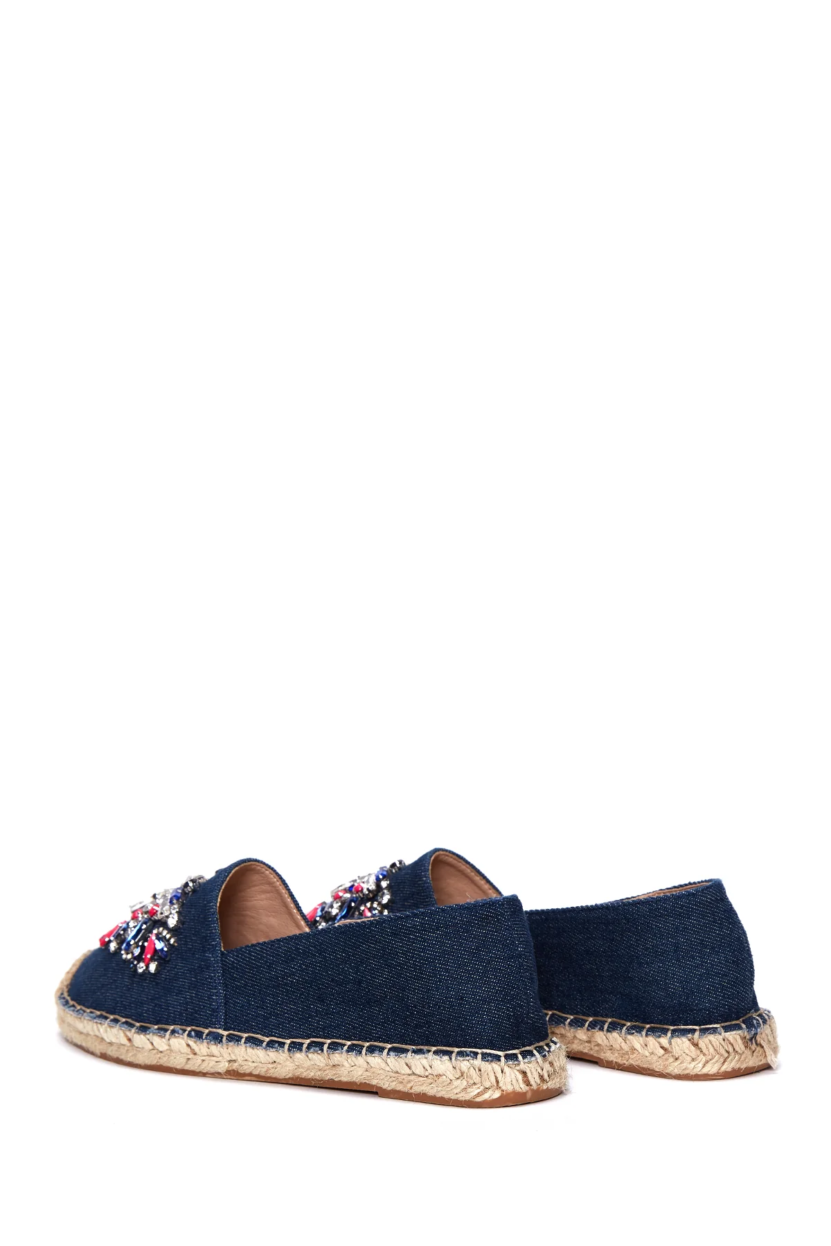 Kadın Mavi Taşlı Espadril - Image 5