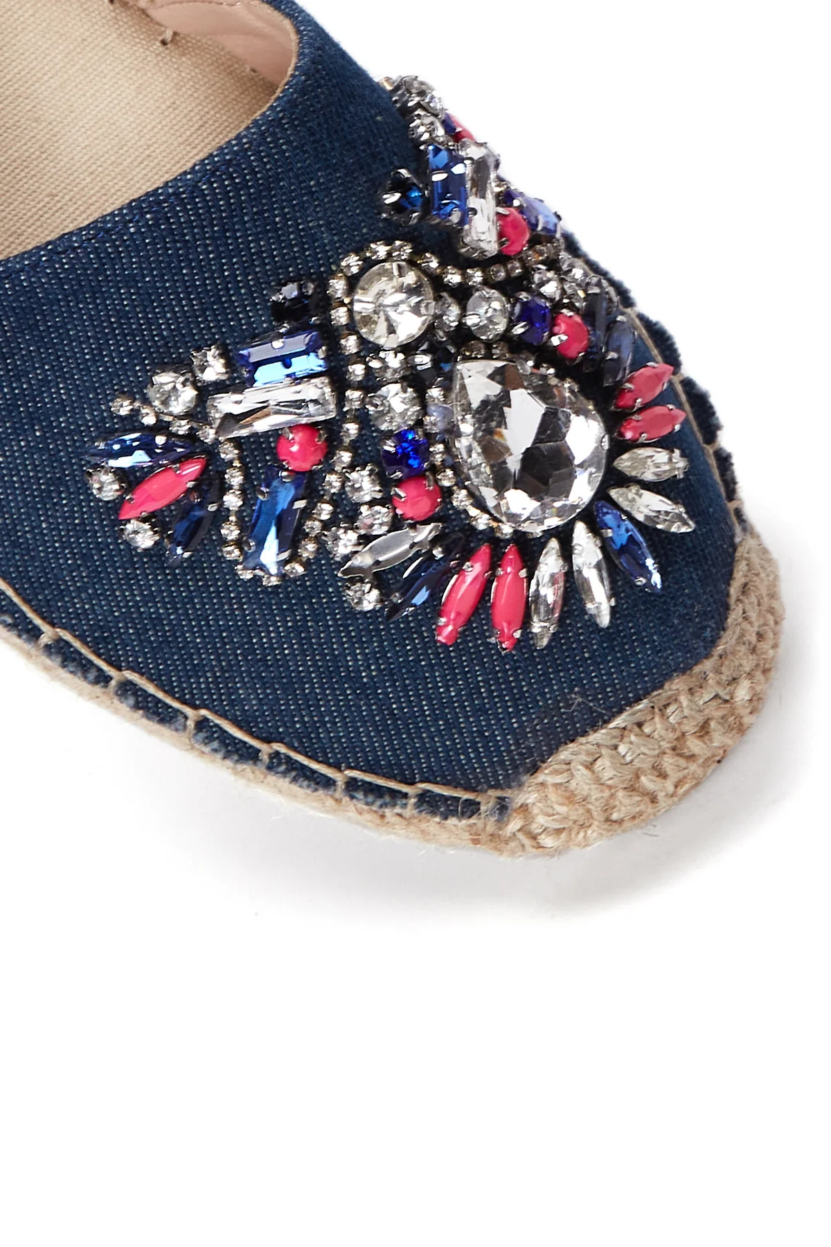 Kadın Mavi Taşlı Espadril - Image 8