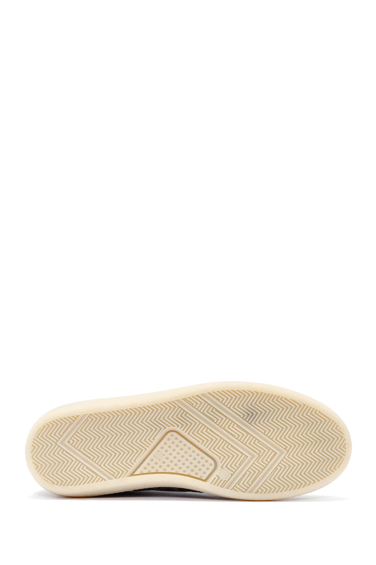 Kadın Mor Bağcıklı Desenli Süet Deri Sneaker - Image 4