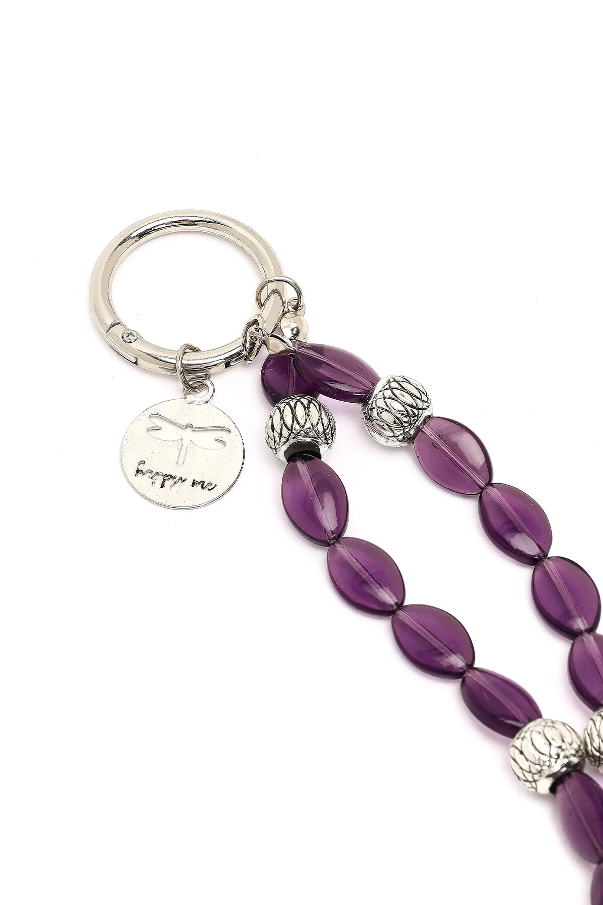 Kadın Mor Boncuklu Metal Charm - Image 4