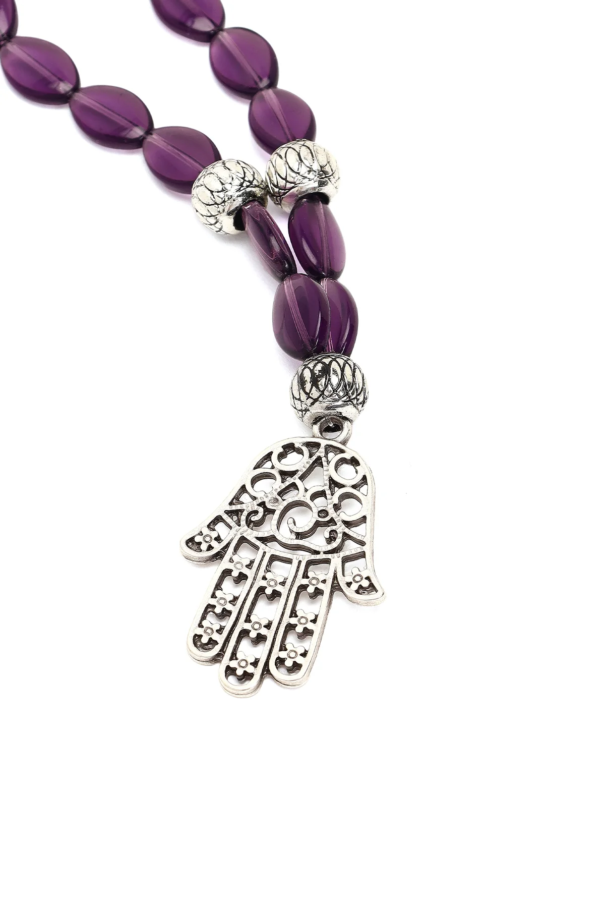 Kadın Mor Boncuklu Metal Charm - Image 5