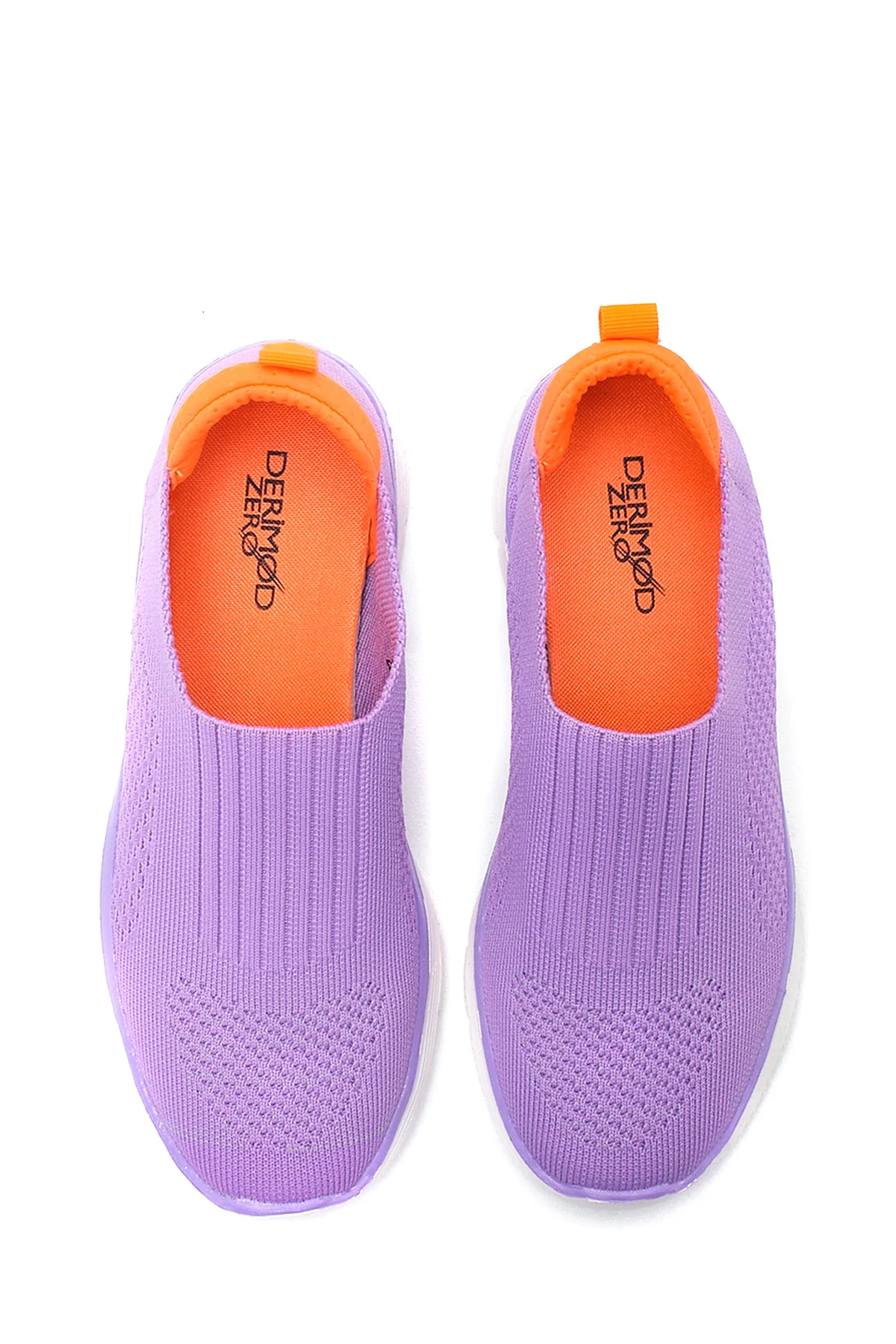 Kadın Mor Neon Detaylı Sneaker - Image 7