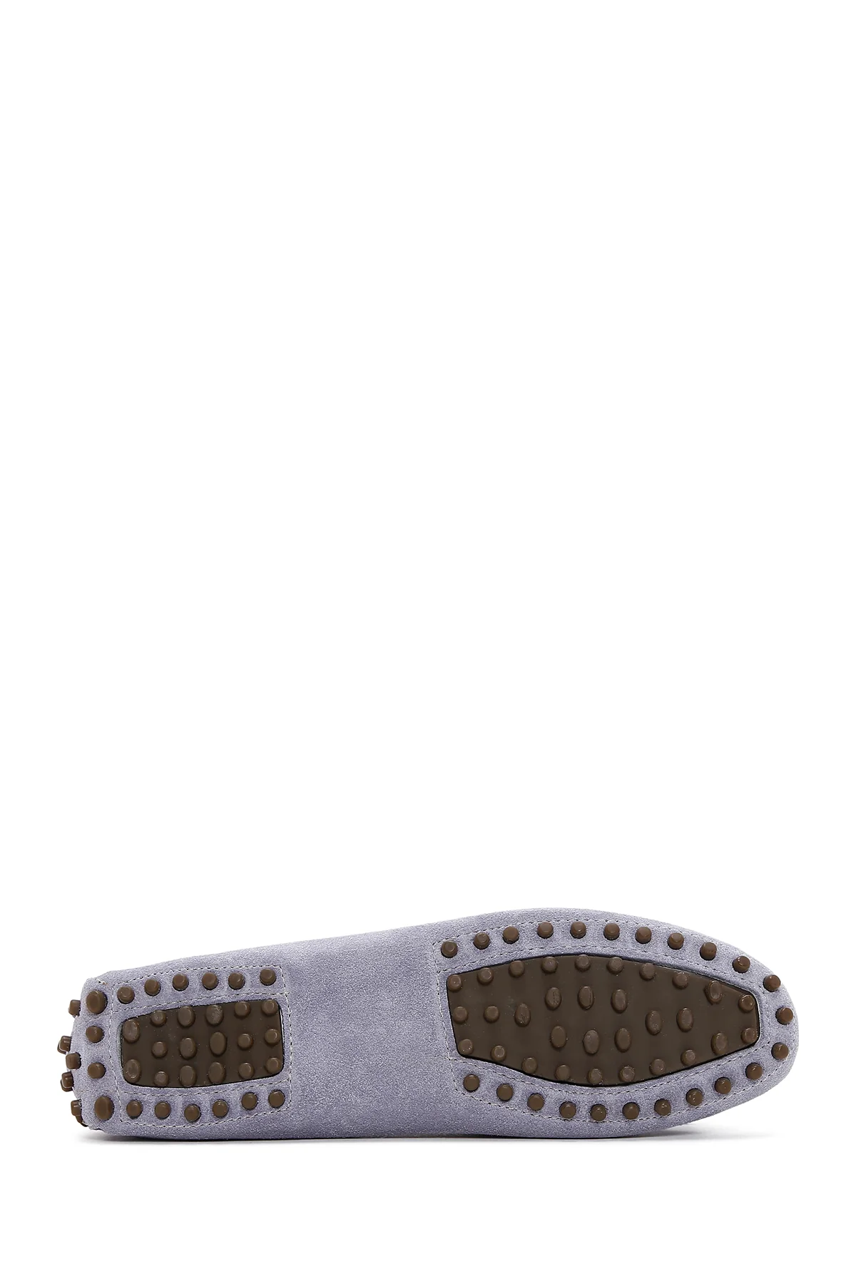 Kadın Mor Püskül Detaylı Süet Deri Loafer - Image 4