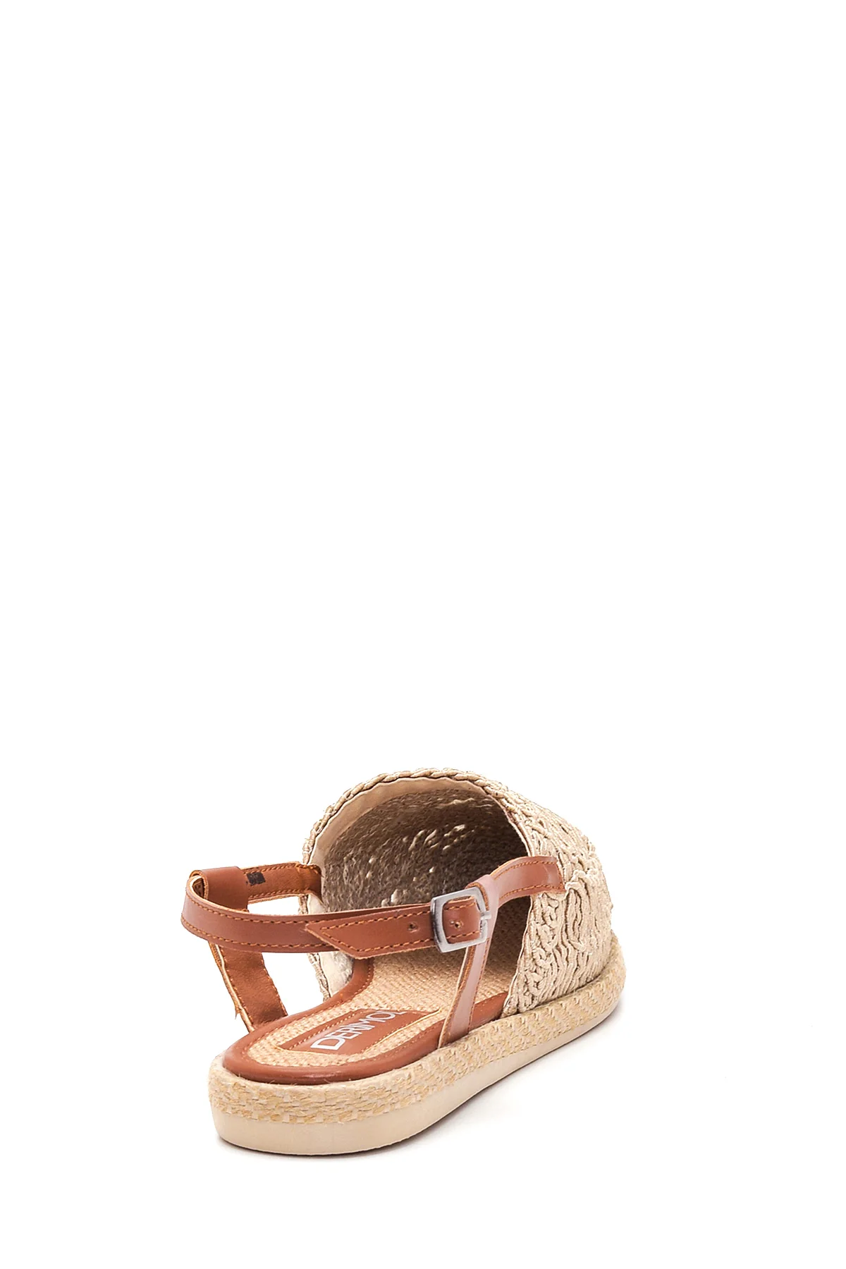 Kadın Örgülü Espadril Sandalet - Image 4