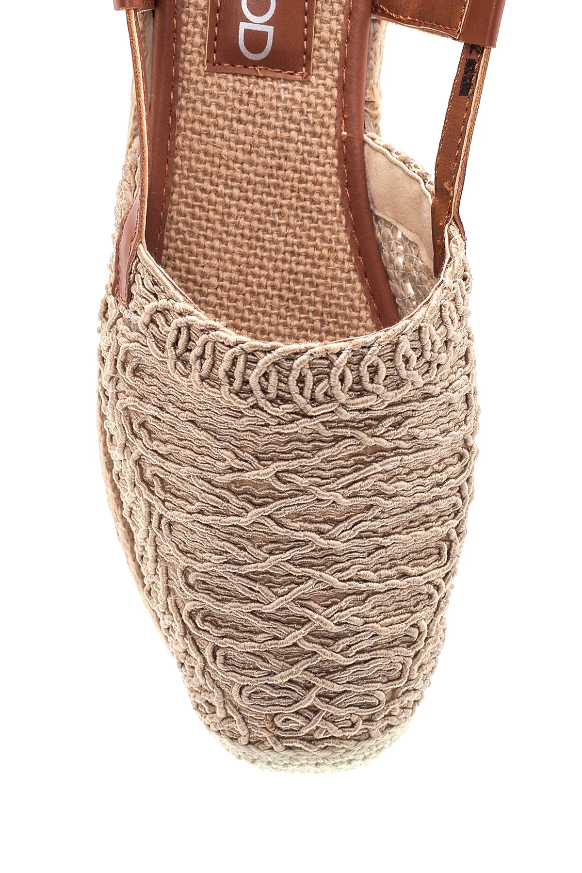 Kadın Örgülü Espadril Sandalet - Image 5