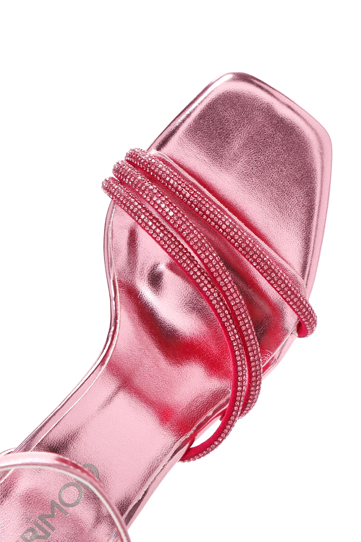 Kadın Pembe Bilekten Bantlı Taşlı İnce Topuklu Sandalet - Image 12