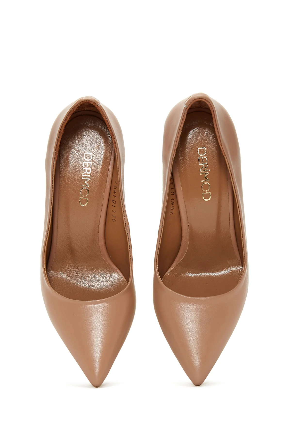 Kadın Pembe Deri Stiletto - Image 7