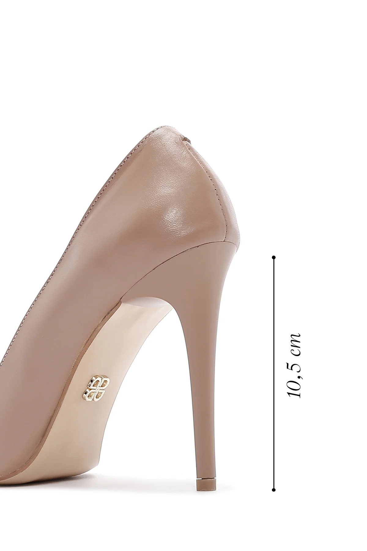 Kadın Pembe İnce Topuklu Deri Stiletto - Image 2