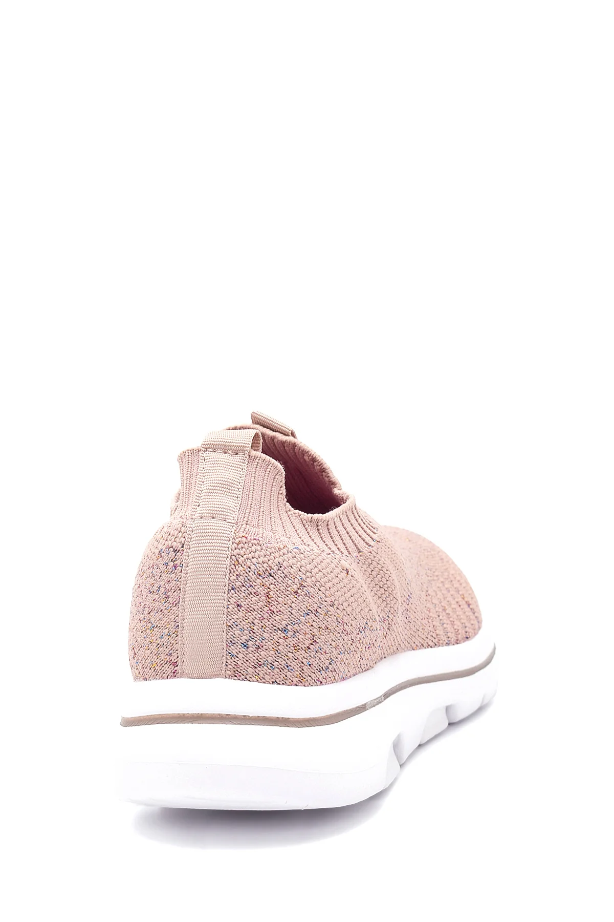 Kadın Pembe Desenli Kumaş Sneaker - Image 5